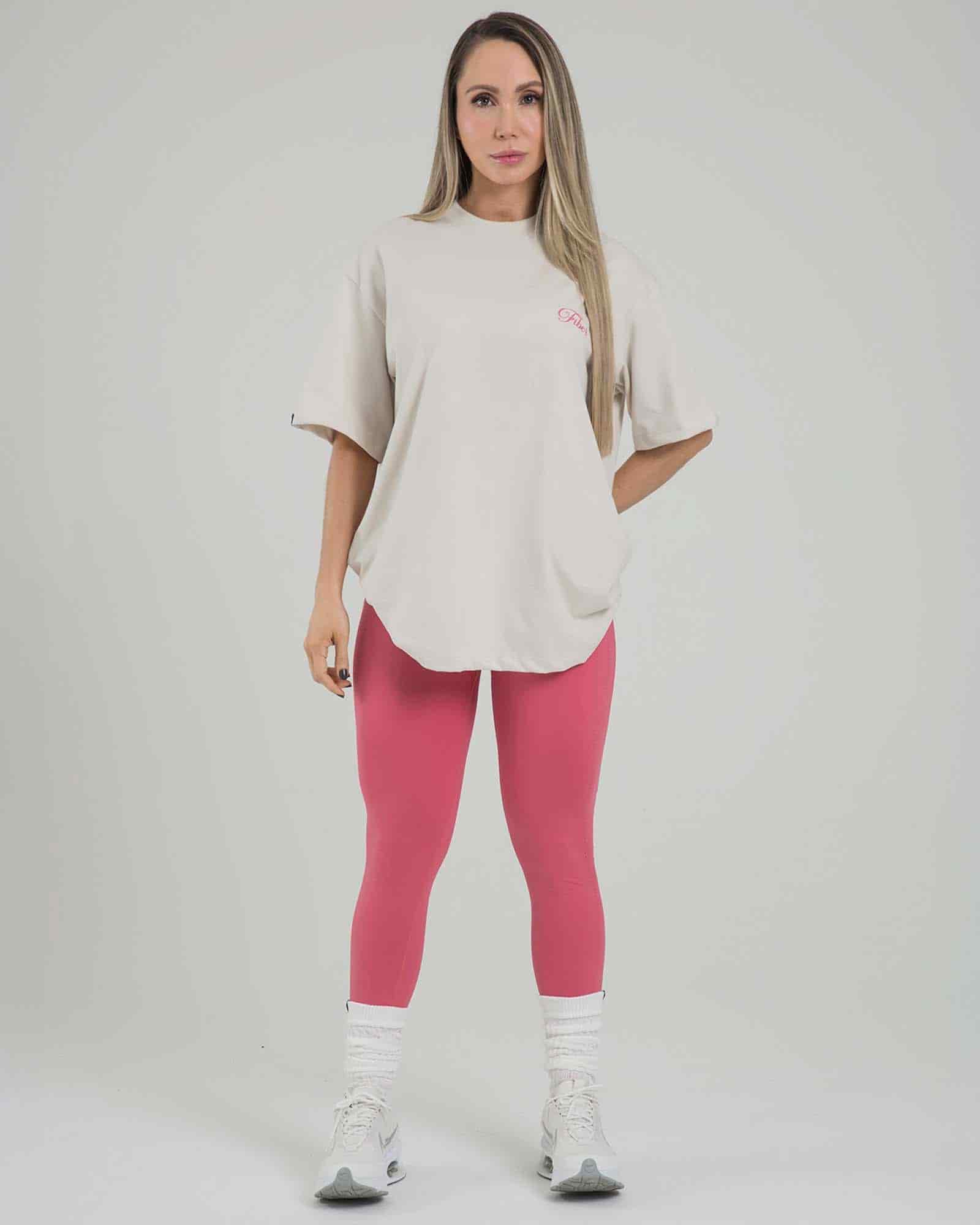 Leggings sculpt glow fucsia rouge genuina - miniatura 1