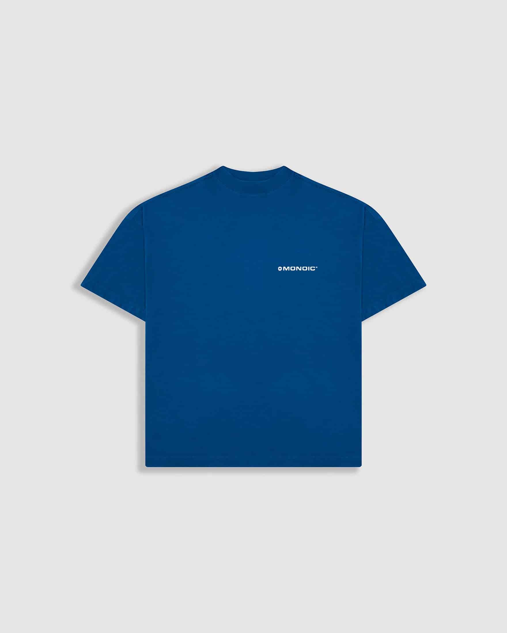 Camiseta Boxy Fit Básica V4 - Azul Cobalto - miniatura 1