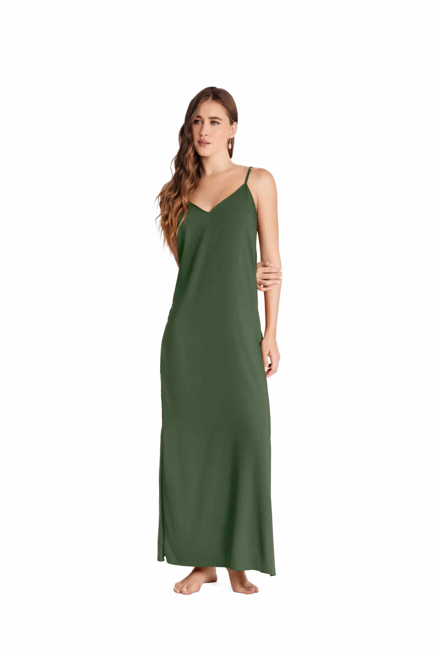VESTIDO LARGO AMBOSELI VERDE - miniatura 5