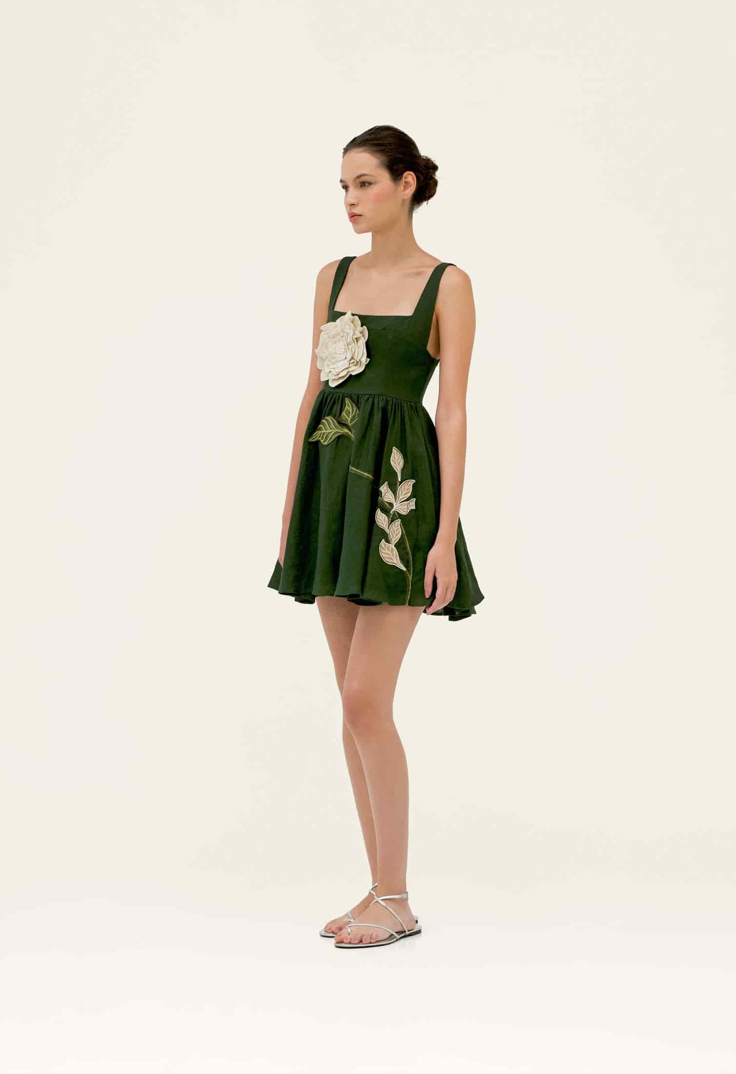 Hierbabuena Gardenia Mini Dress - miniatura 3