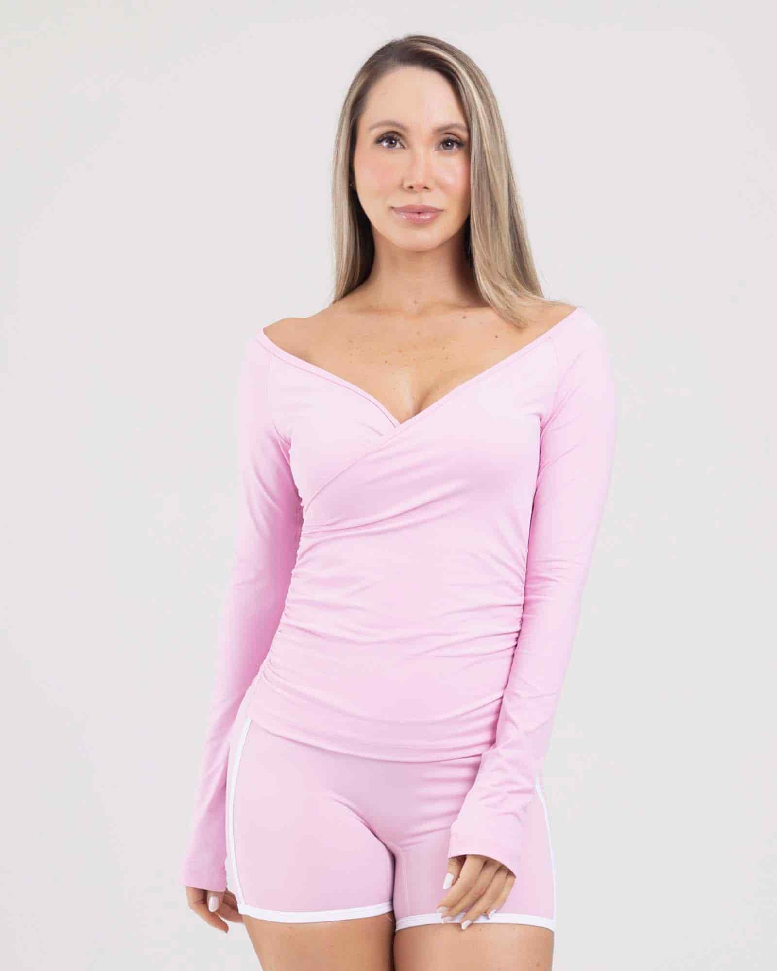 Blusa flow ease rosado orchid dolce FIBER - miniatura 1