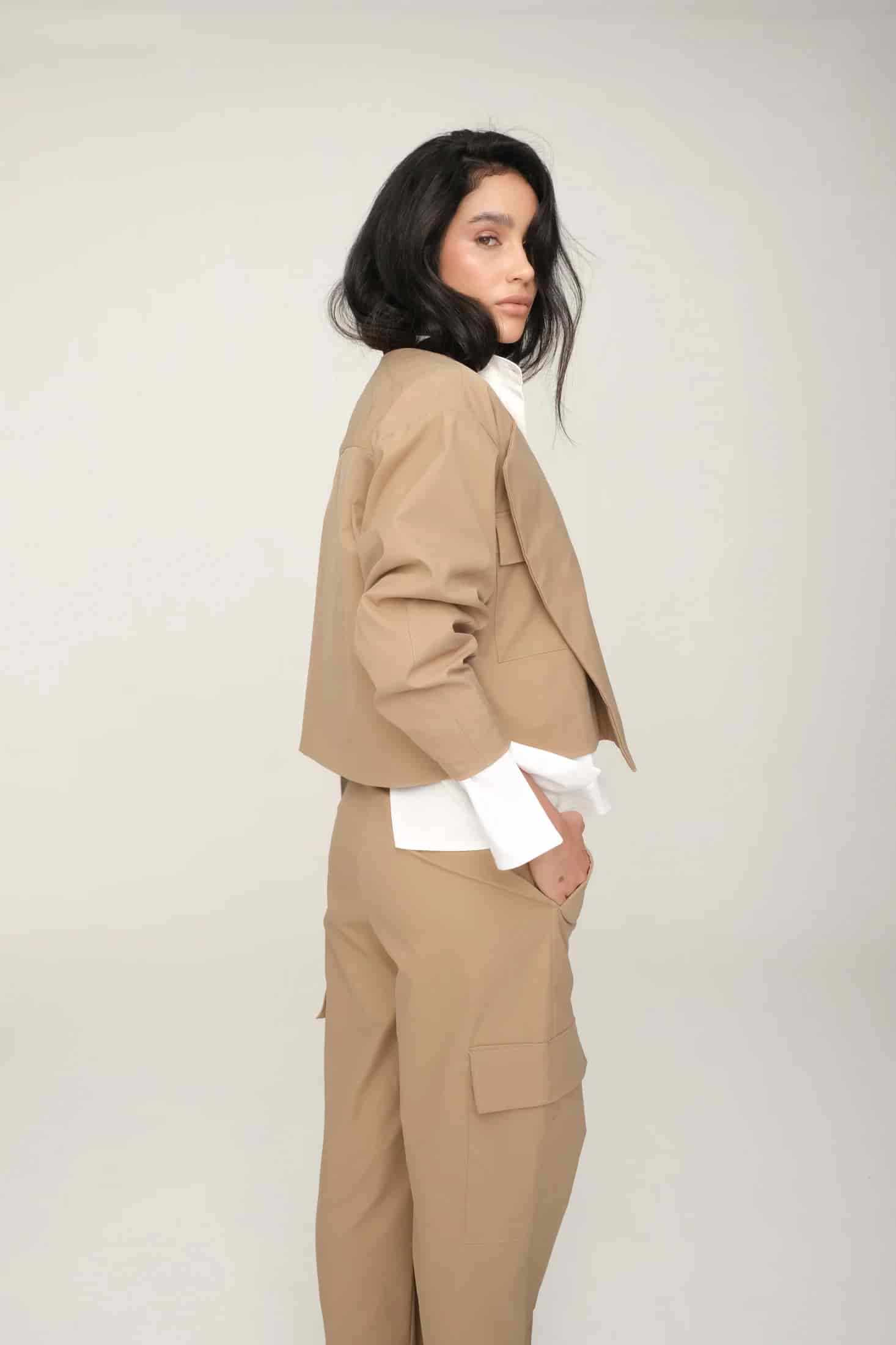 Chaqueta Habla Camel - miniatura 2