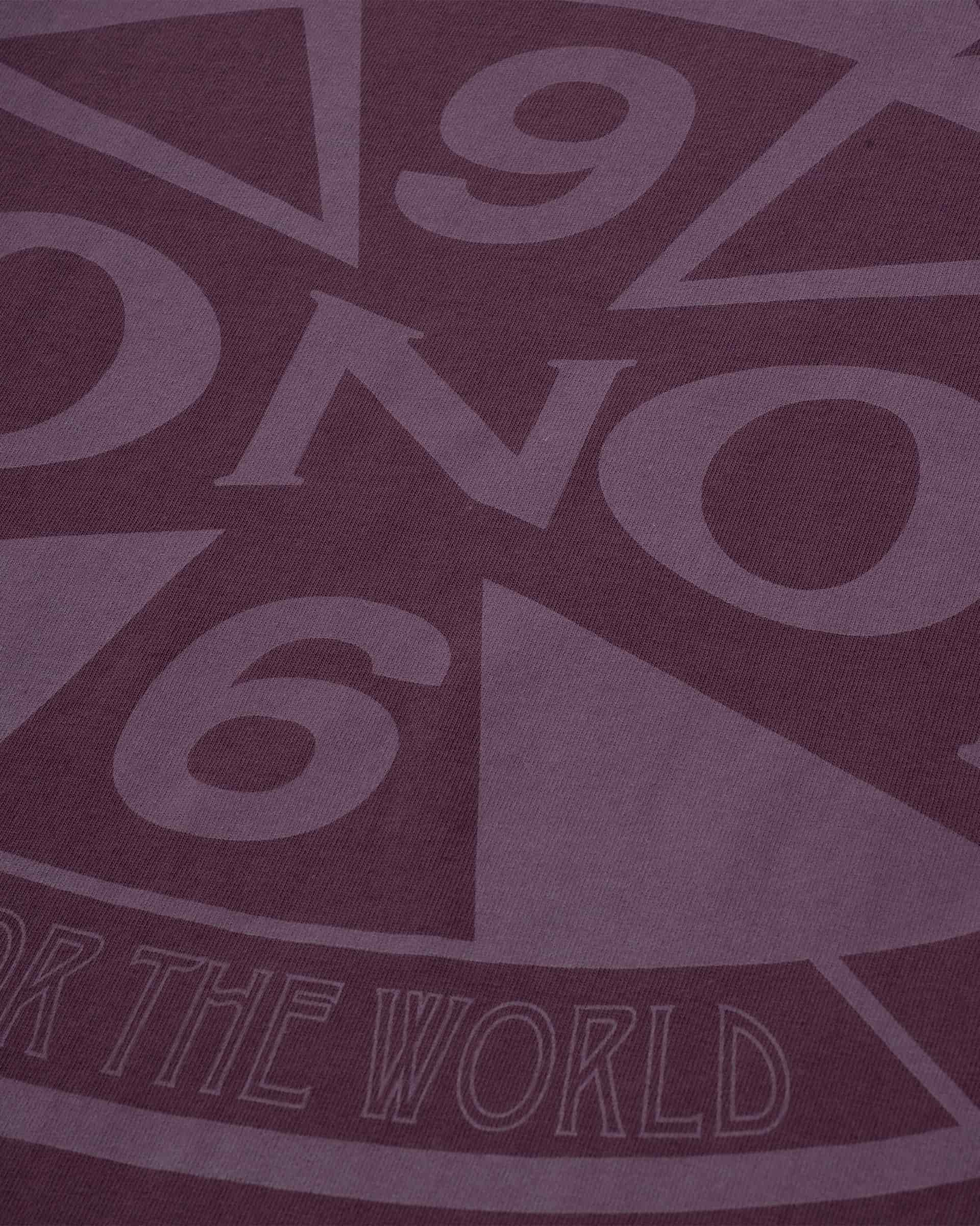Camiseta Oversized Built For The World - Burgundy - miniatura 4