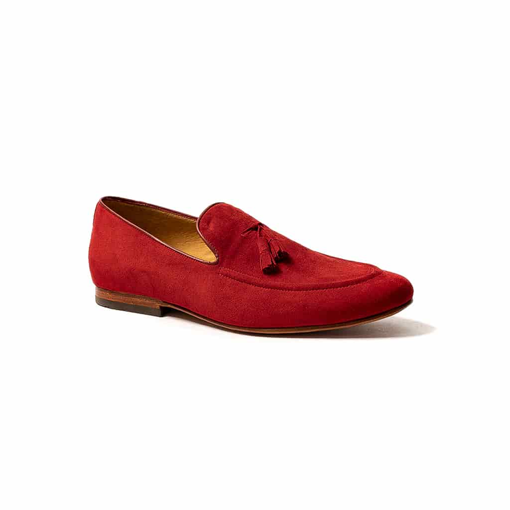 Loafers gamuza roja - miniatura 1