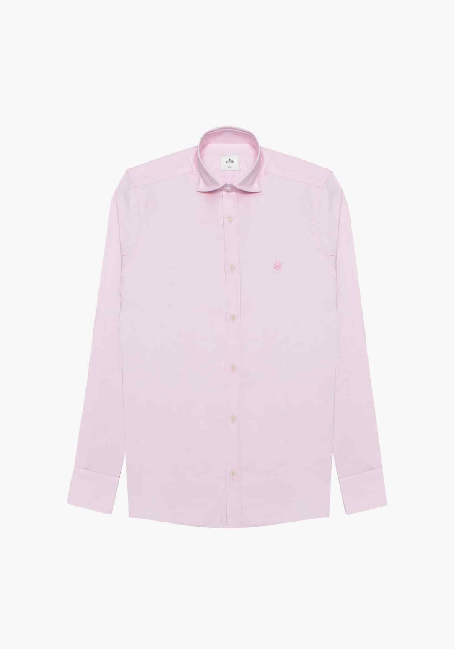 Camisa Whitman Rosada Cuello Francés - miniatura 1