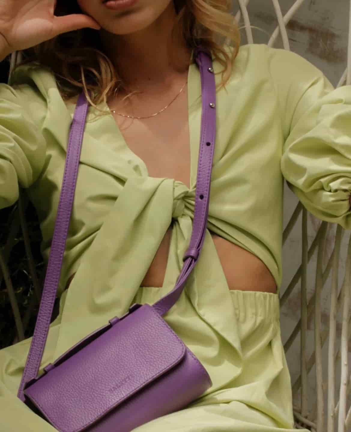 Canvas Belt bag - Purple (3 in 1 convertible) - miniatura 2