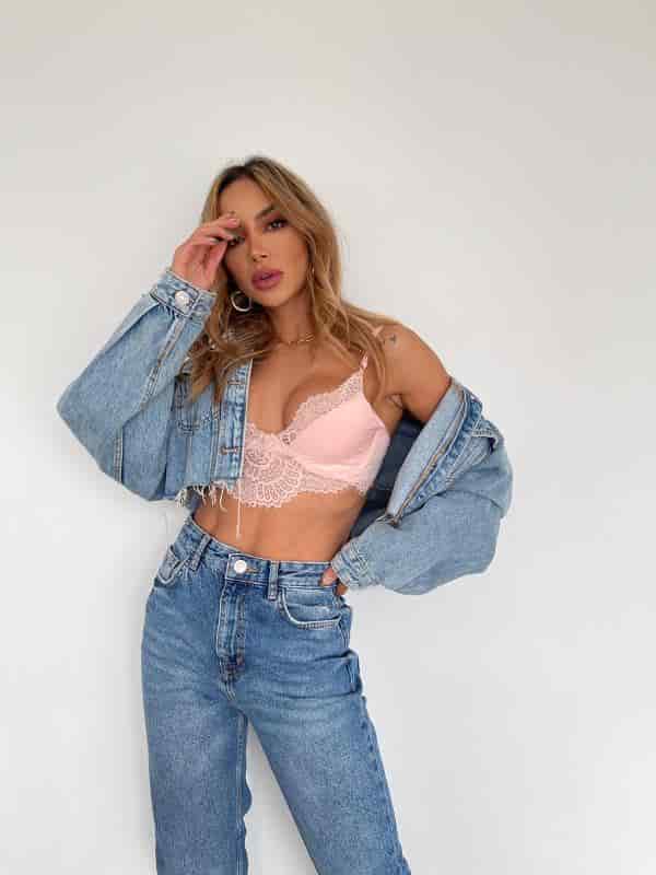 TOP BLONDA PALO DE ROSA - miniatura 3