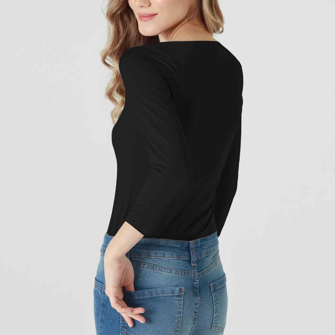 Camiseta Cuello Cuadrado Manga Larga - miniatura 4
