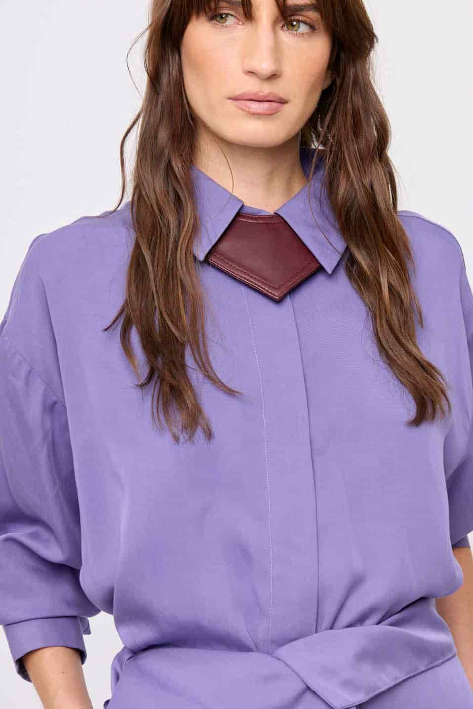 Leather Neck Tie - miniatura 5