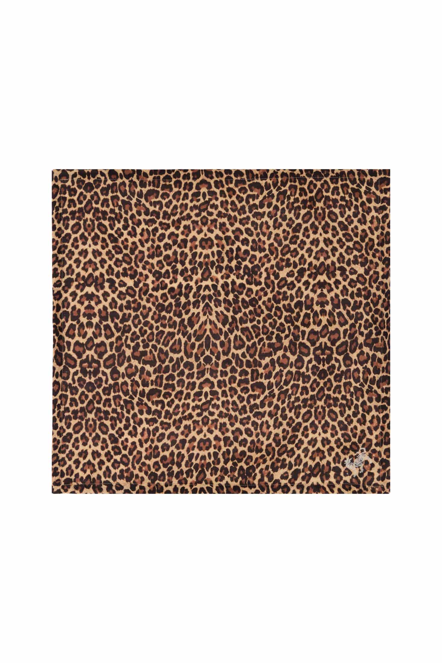 Jaguar Embroidered Linen Napkins / Set of 4 - miniatura 2