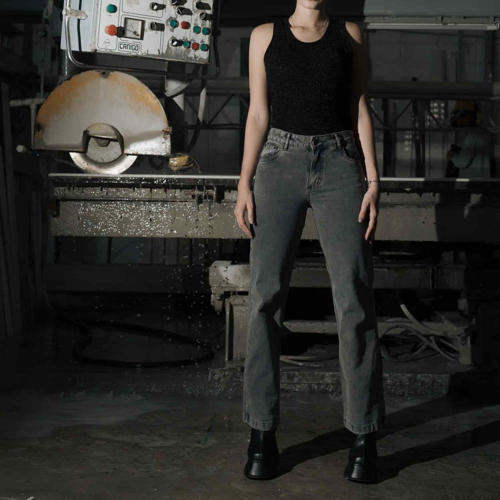 Gray Washed Jeans - miniatura 1