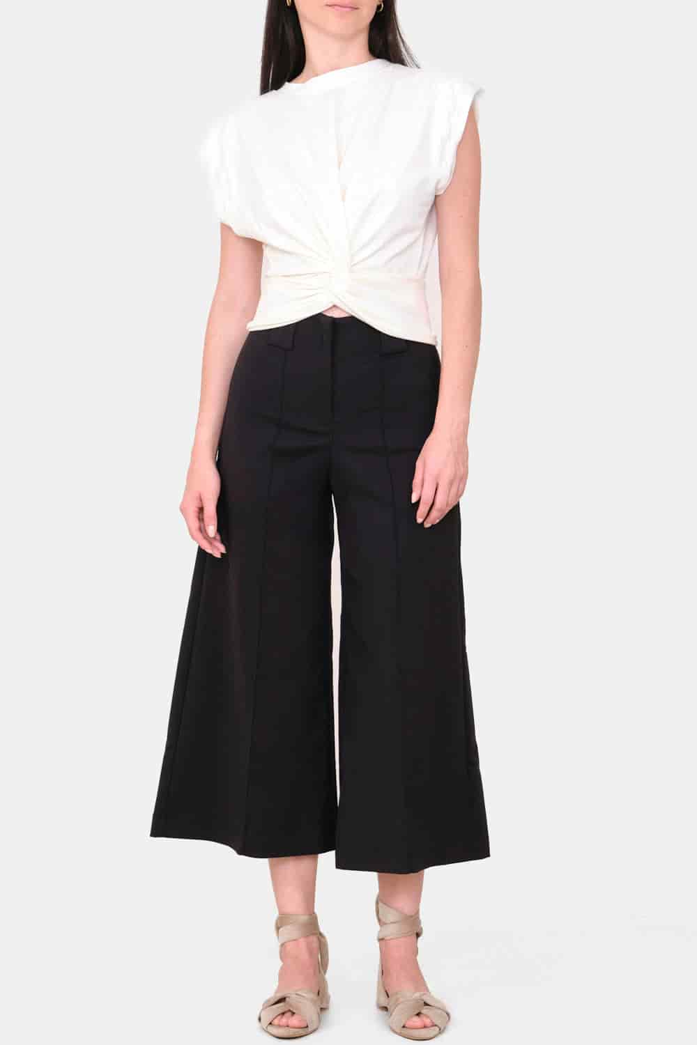 Pantalón paulette culotte negro - miniatura 4