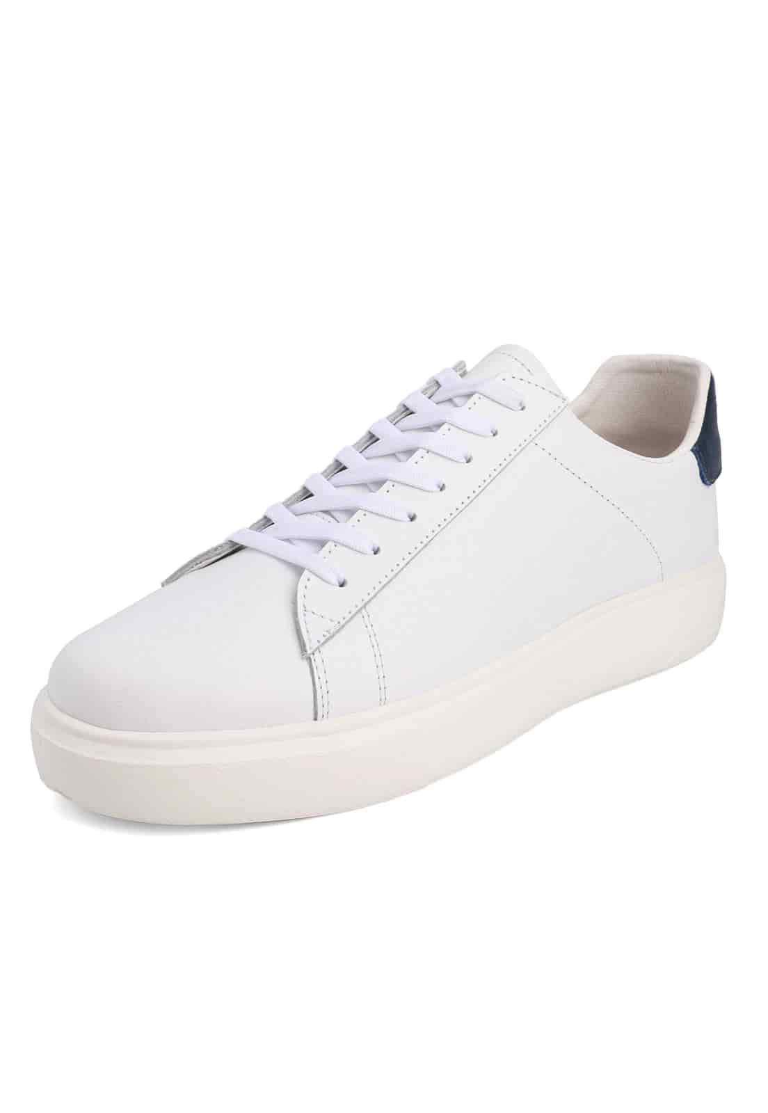 Tenis blancos suela blanca talon azul - miniatura 6