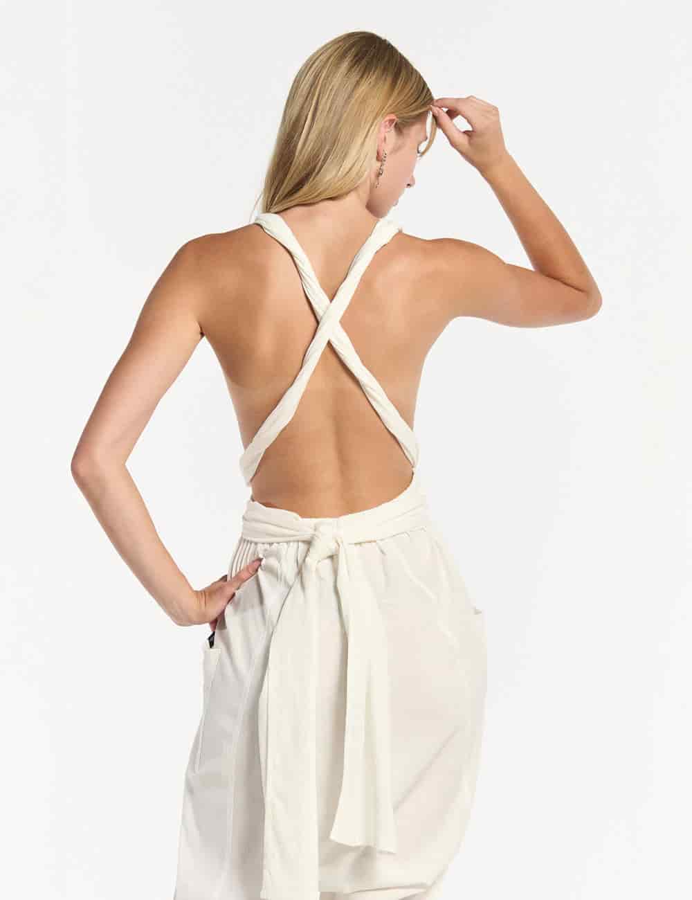 Jumper Tiras cruzadas Mooring crudo Mujer - miniatura 6