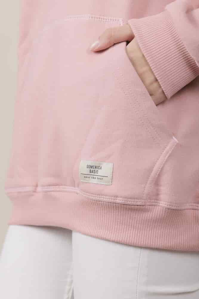 HOODIE ROSADO UNISEX- BASICO - miniatura 4