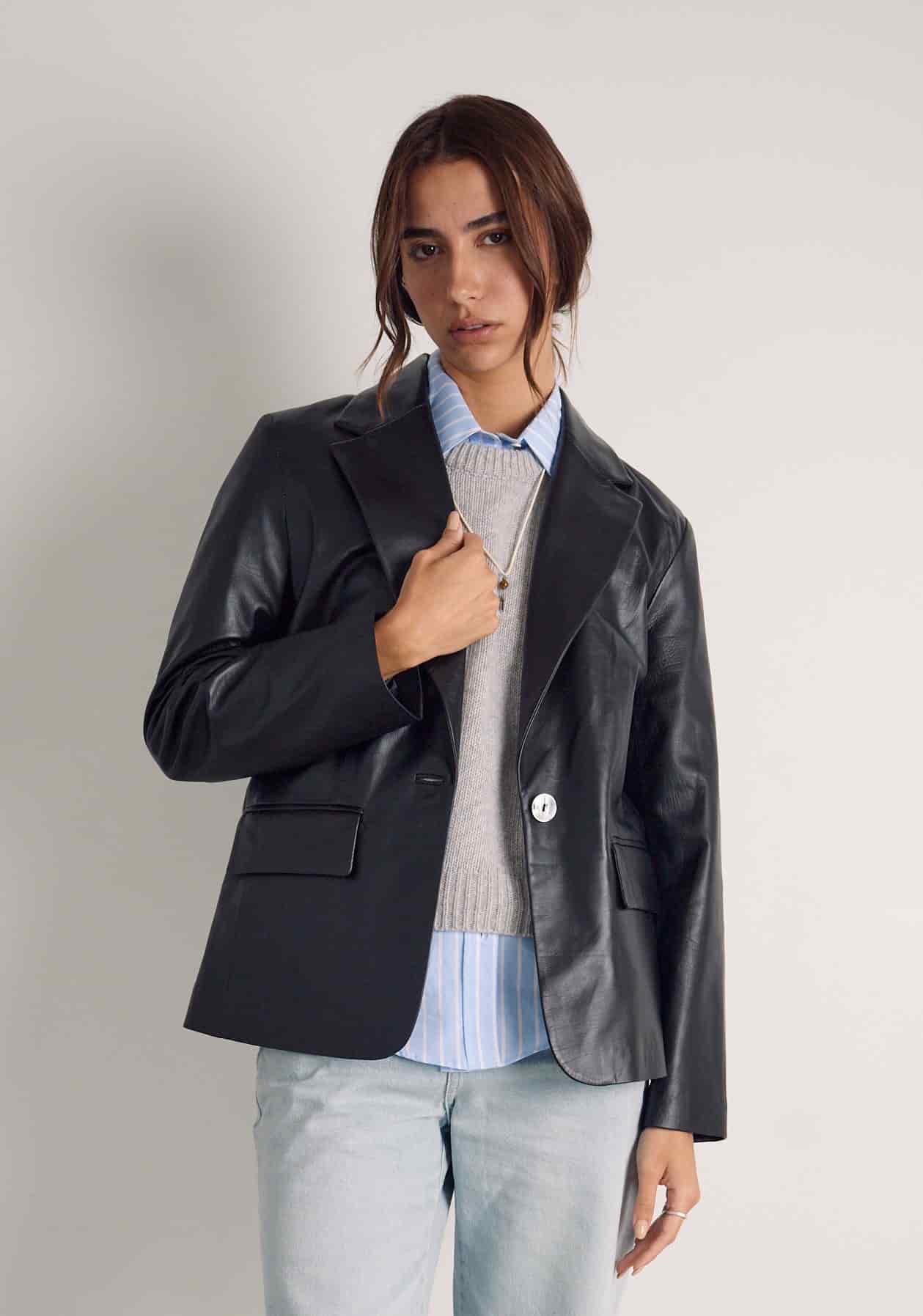 Blazer M Femme Negro - miniatura 3