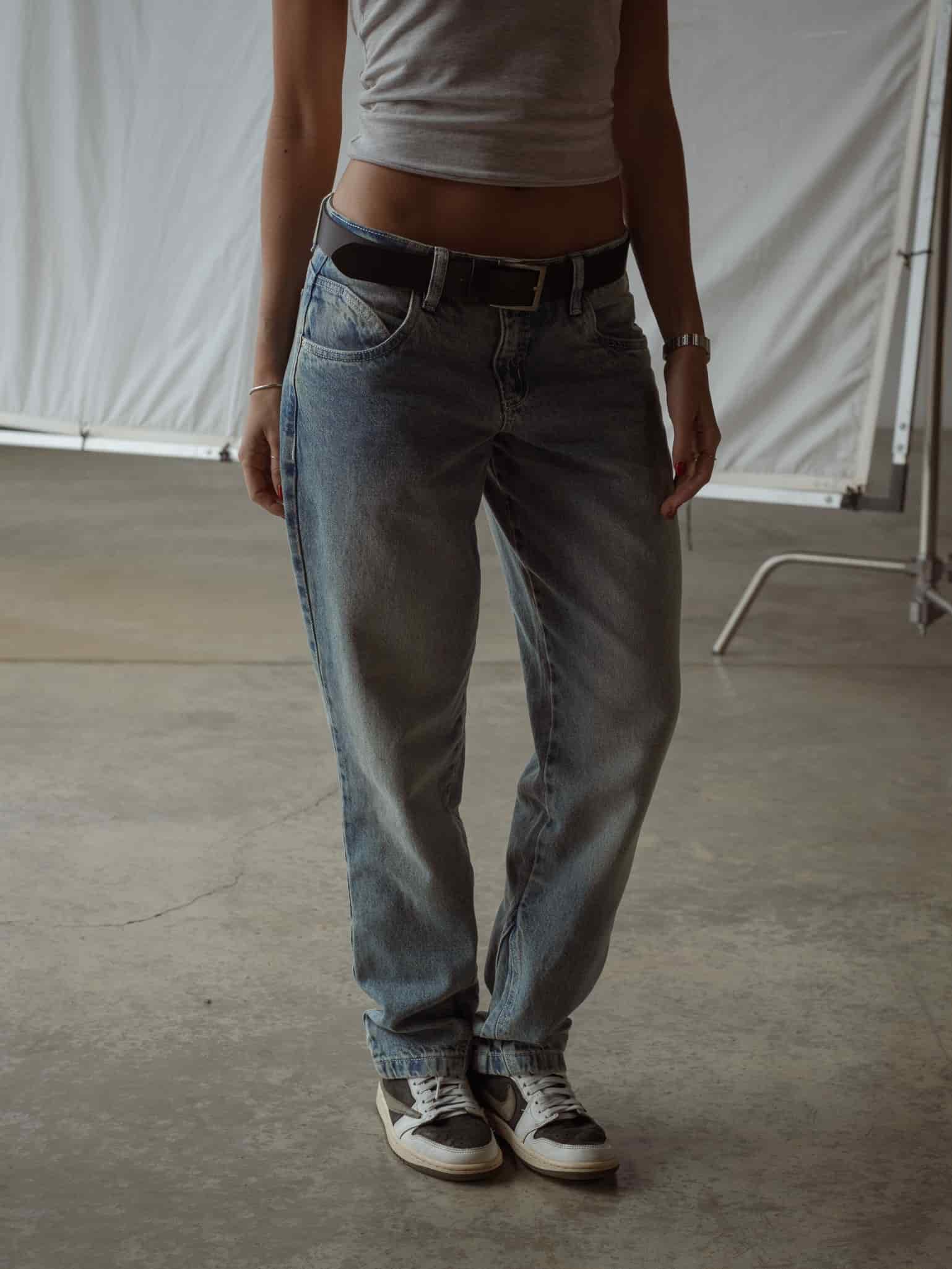 LOW STRAIGHT JEAN - MEDIUM DIRTY BLUE - miniatura 2