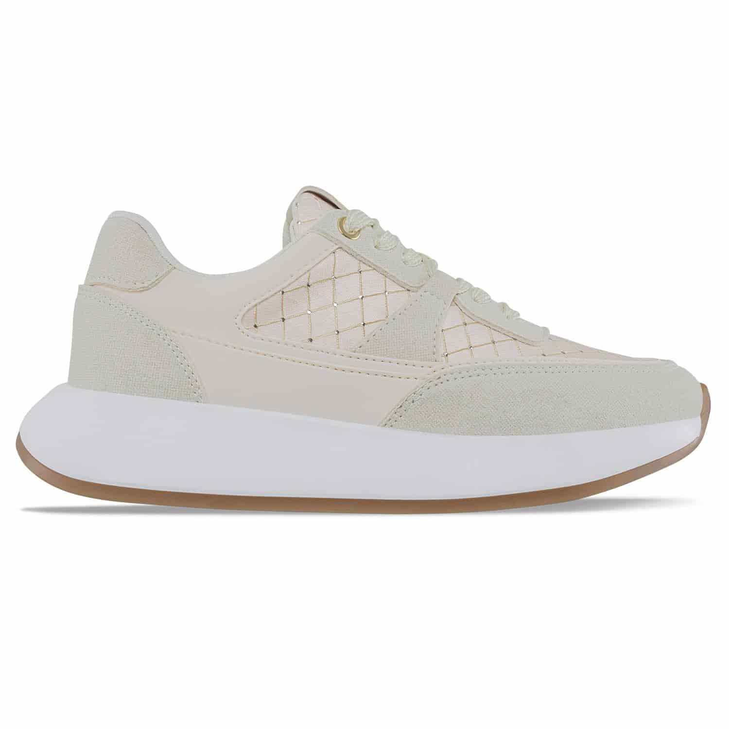 Tenis Urbanos Xanthee Beige Croydon Para Mujer - miniatura 2