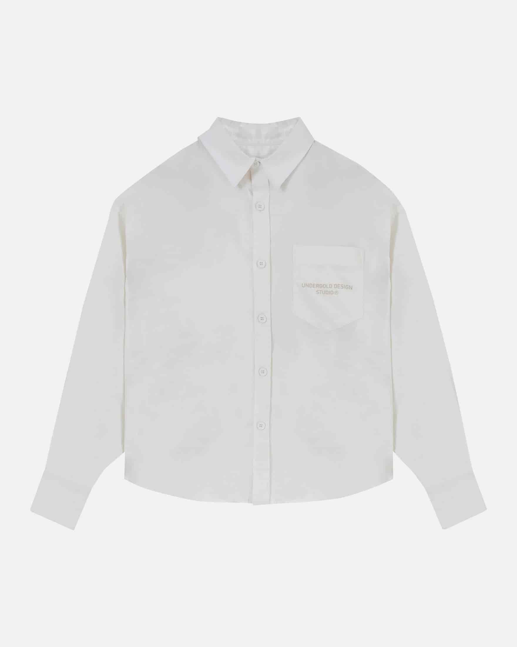 Basics Undergold Design Studio Long Sleeve Boxy Shirt Bone - miniatura 1
