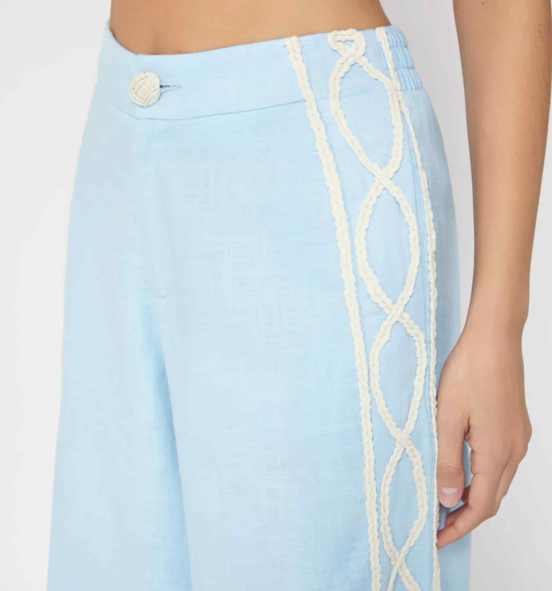 Pantalon palazo trensa en el lateral - miniatura 4