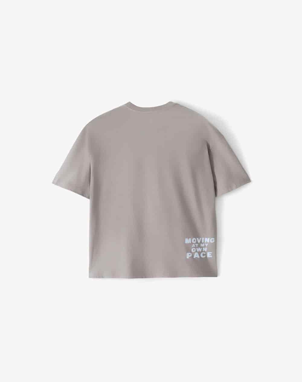 Camiseta manga corta regular estampado taupe hombre - miniatura 7