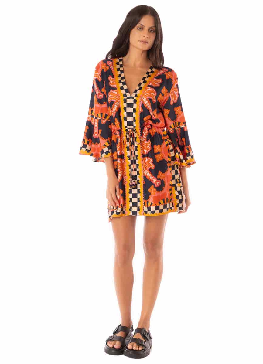 Maaji Racing Palms Joypop Kaftan - miniatura 2