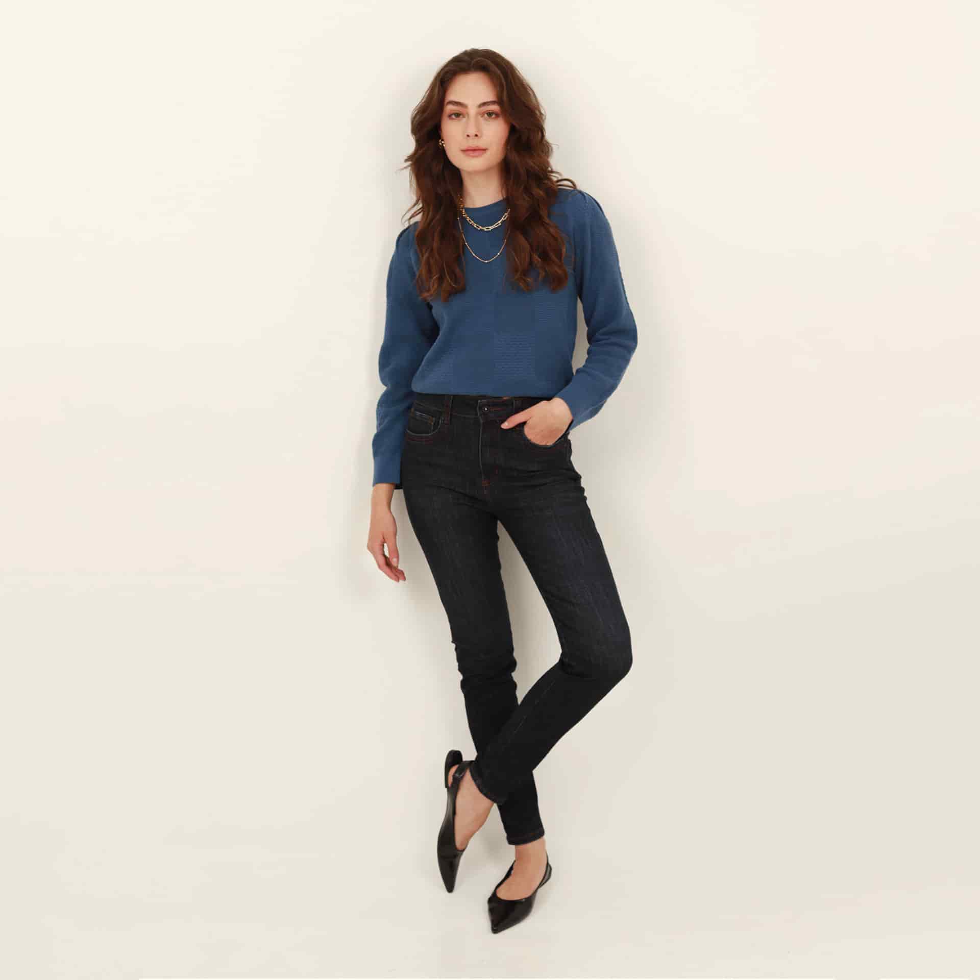 Sweater cuello redondo manga larga en jacquard - miniatura 10