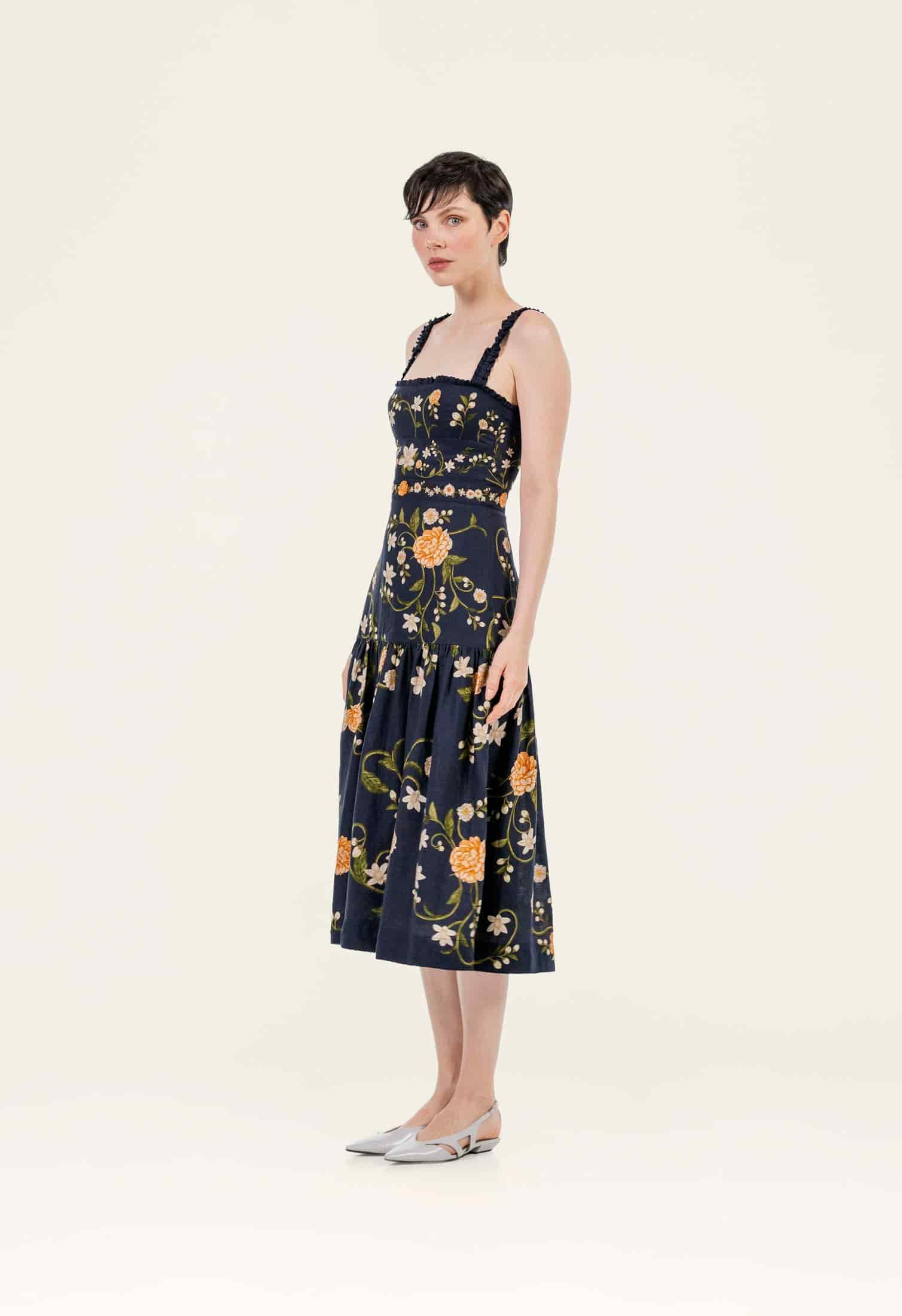 Nispero Valle Midi Dress - miniatura 2