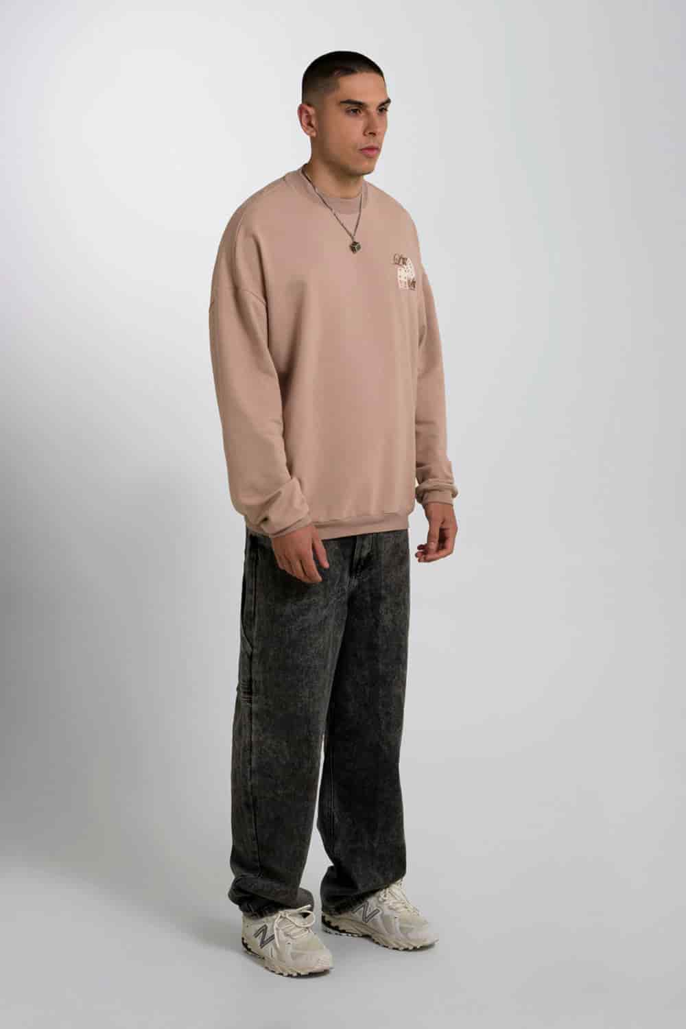 BUZO CERRADO COLOR WARM TAUPE - miniatura 3