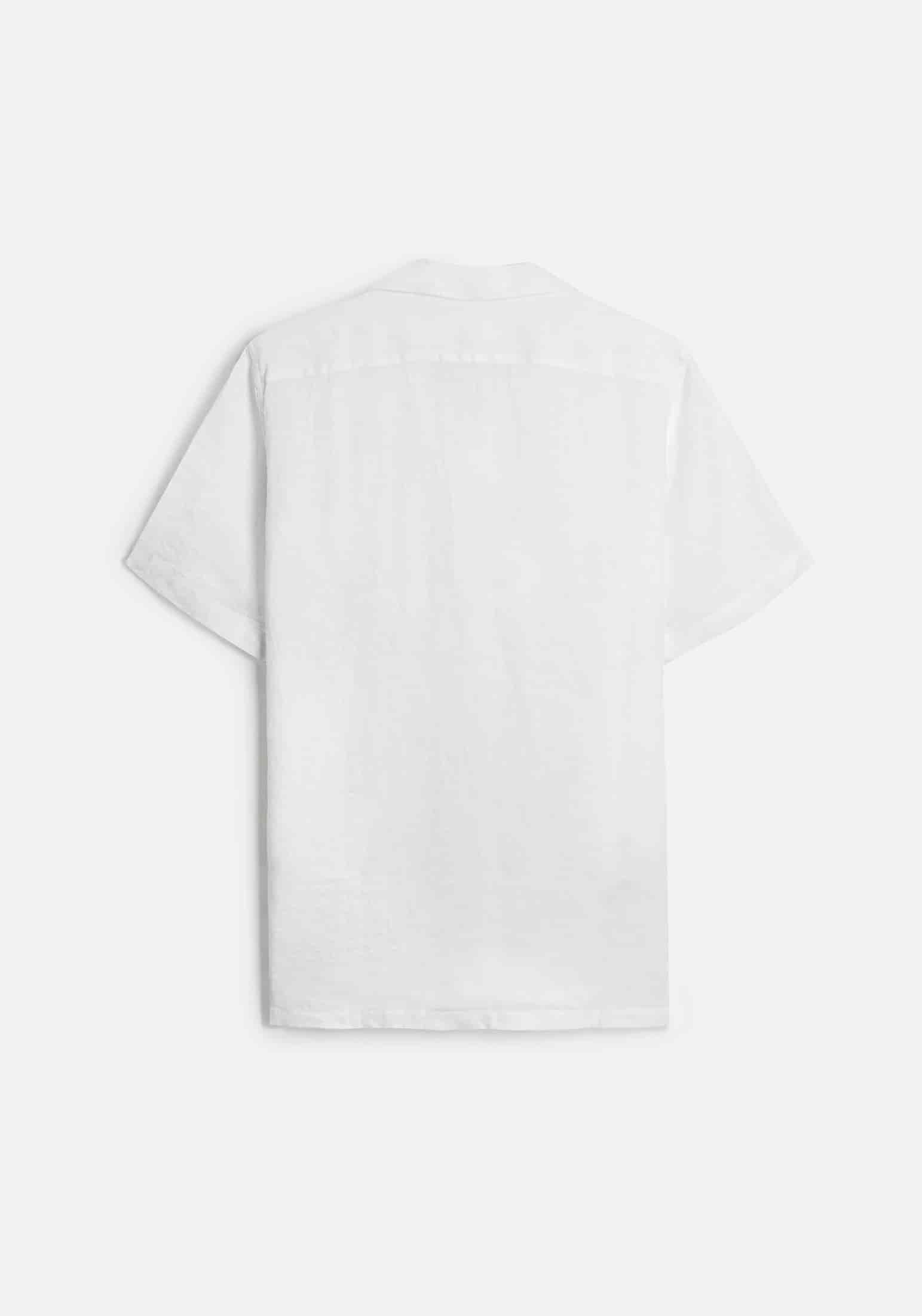 Camisa Cubana Lino Blanca - miniatura 4