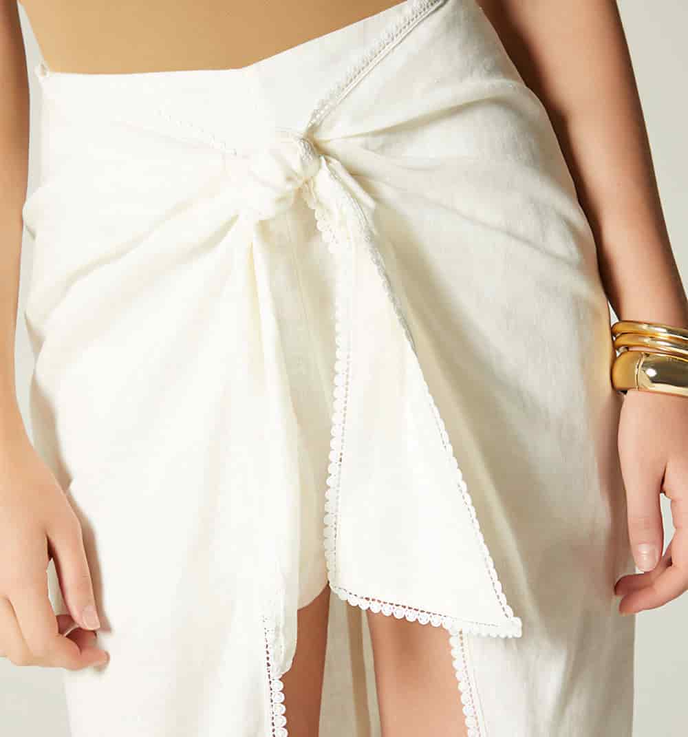 Falda con de amarre con short interno - miniatura 3