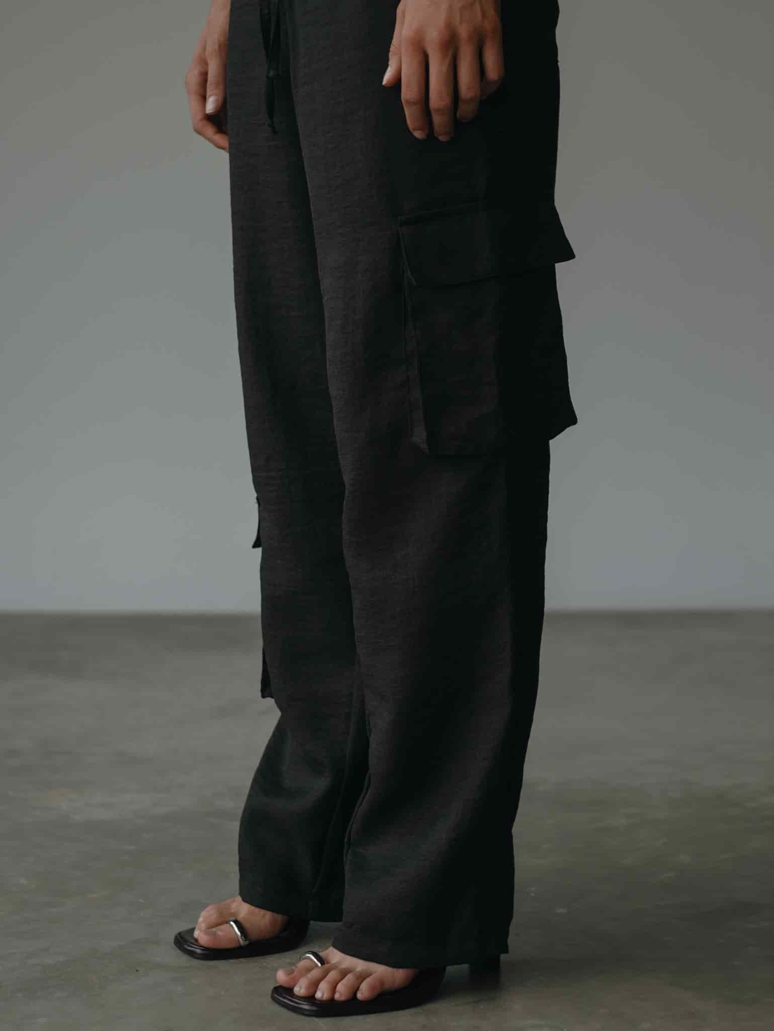 LIGHT CARGO PANT - BLACK - miniatura 6