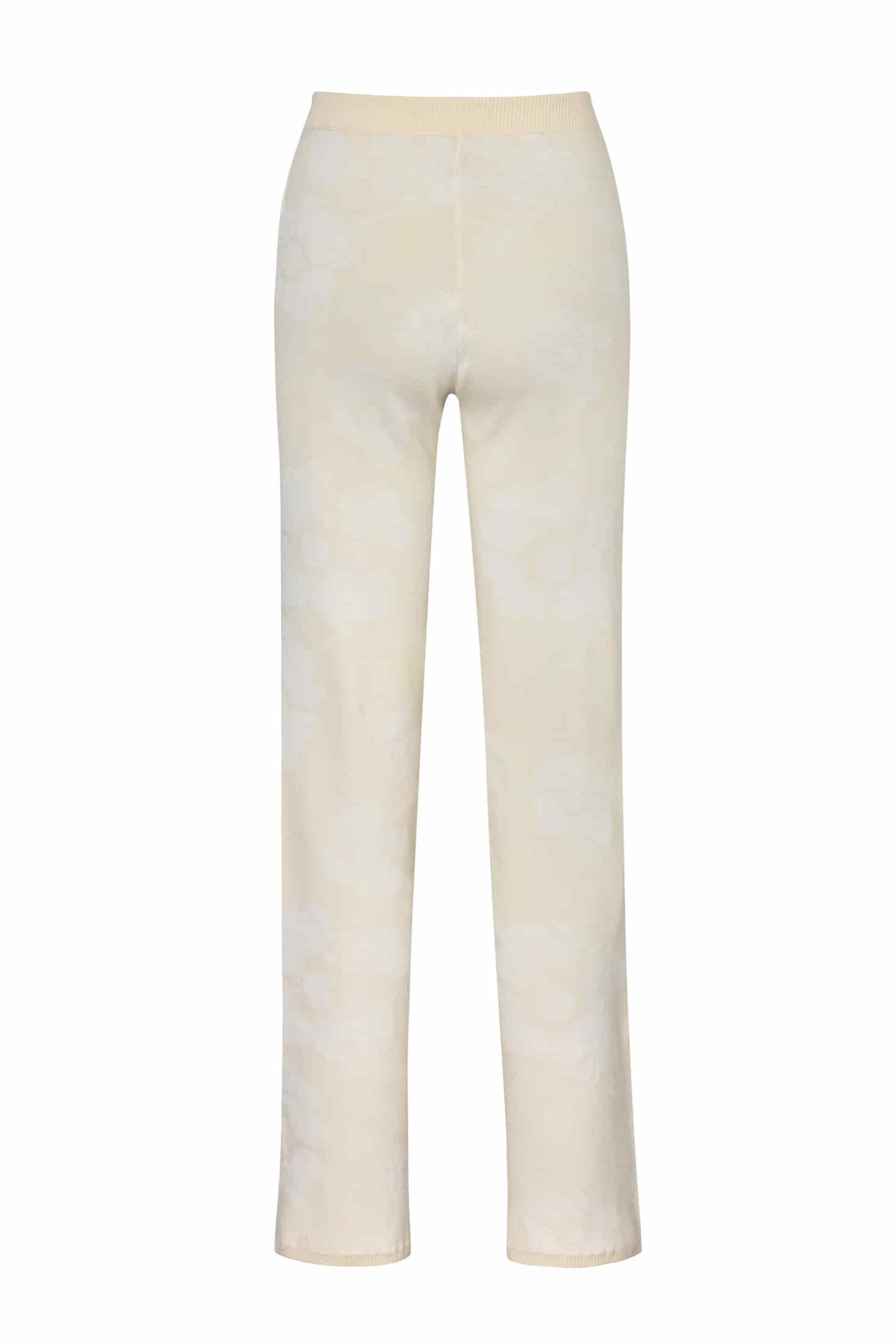 Alba Knit Cotton Jacquard Pants / Ivory Maxi Flowers - miniatura 3