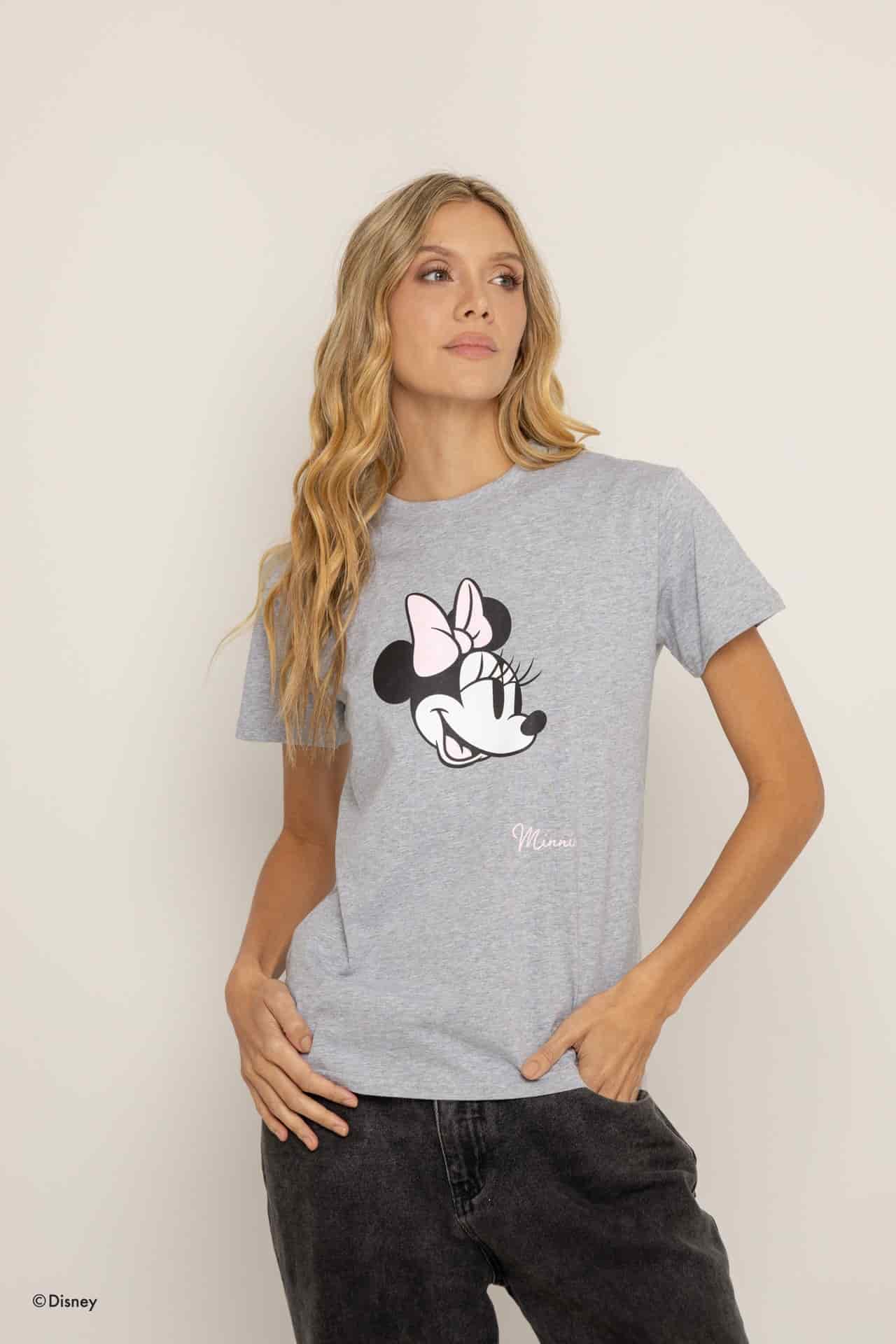 T-Shirt Gris Minnie Mouse - miniatura 3