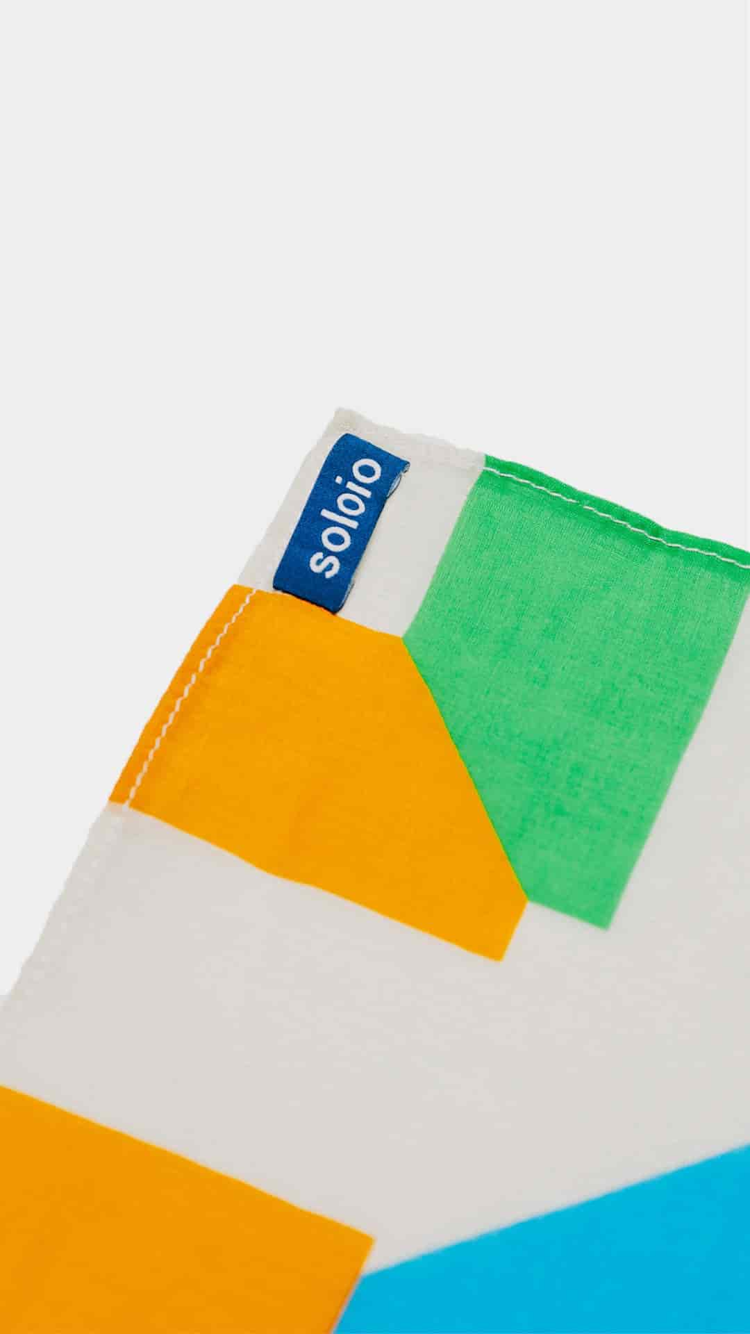 Women's cotton silk square scarf large "Cool Mom" - miniatura 5