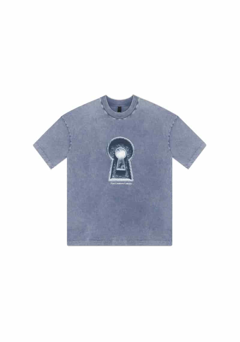 Dopamine blue keyhole t-shirt - miniatura 1