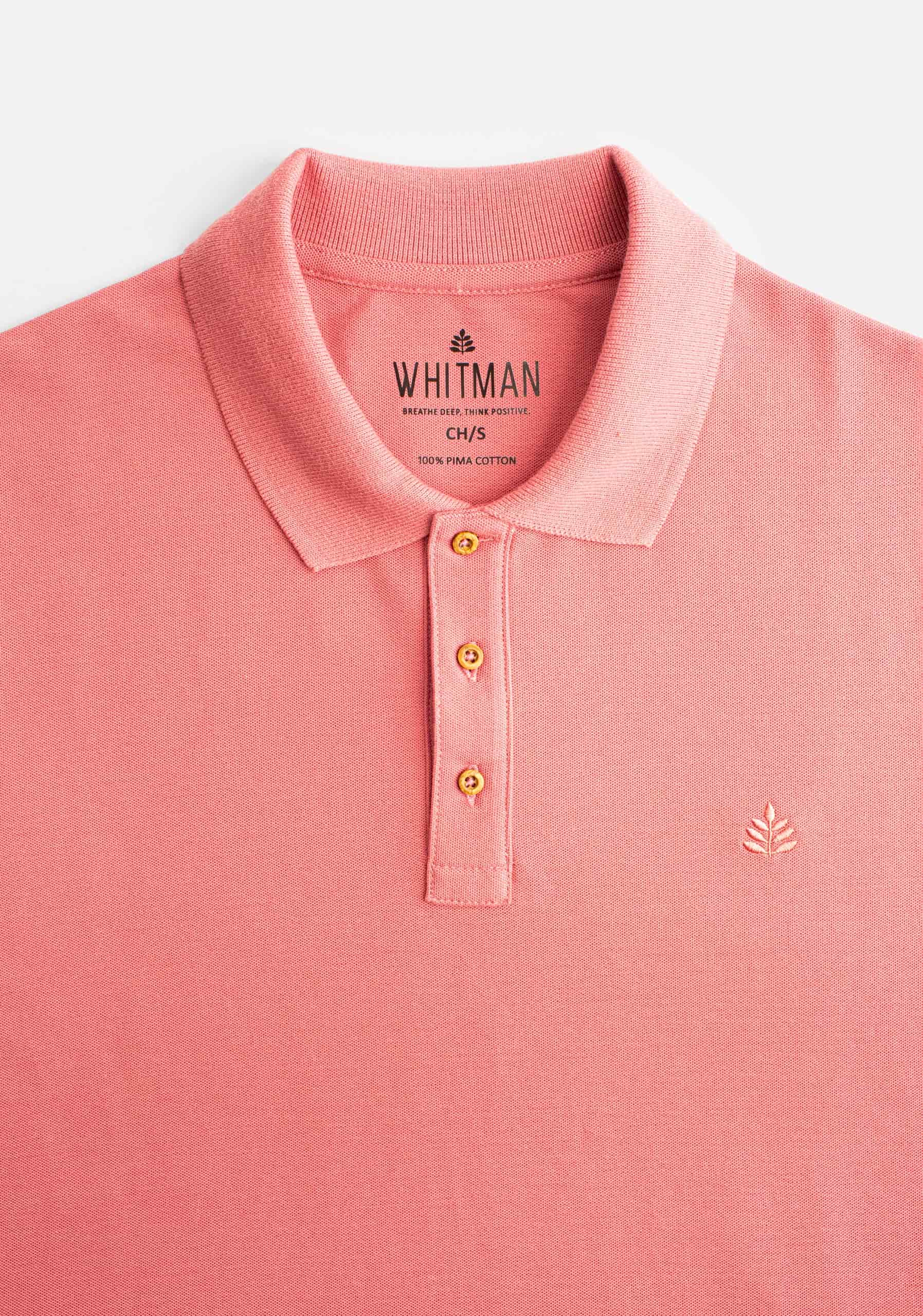Camiseta Polo H Unicolor L-Atn Palo de Rosa - miniatura 2