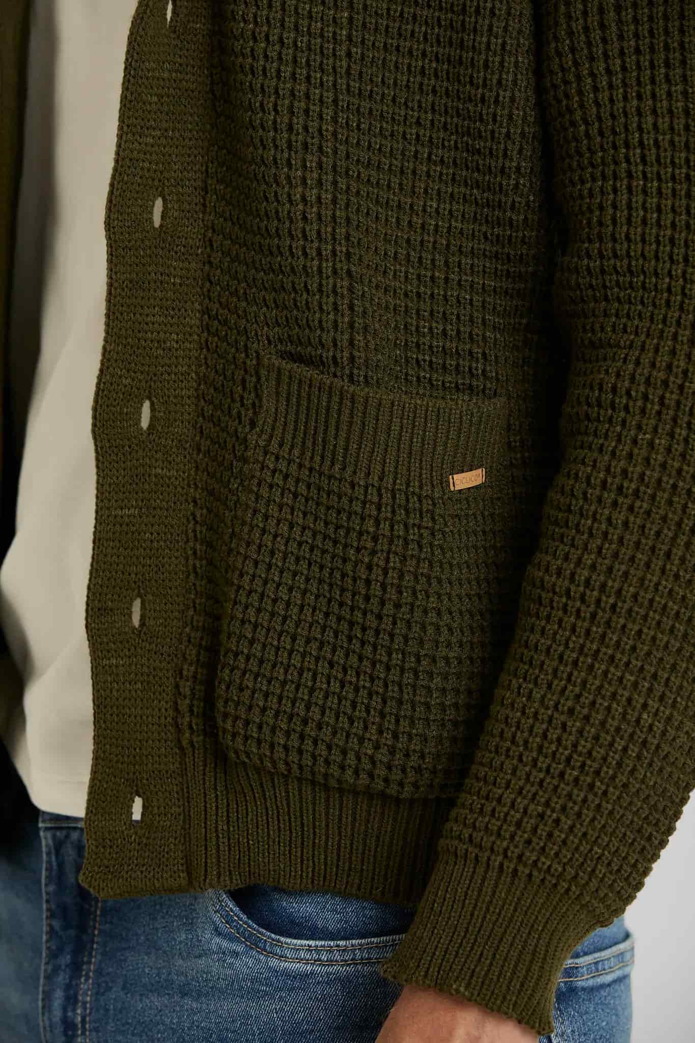Sweater Tejido Shawlneck Verde - miniatura 9