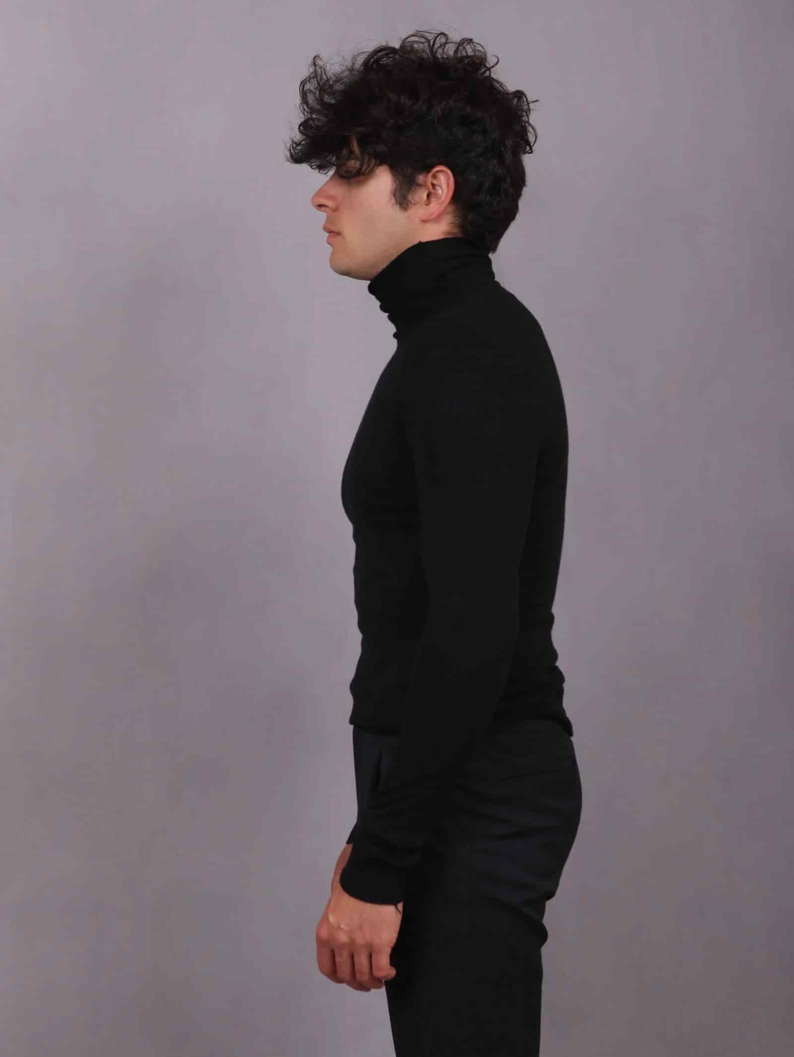 Cuello tortuga negro - miniatura 3