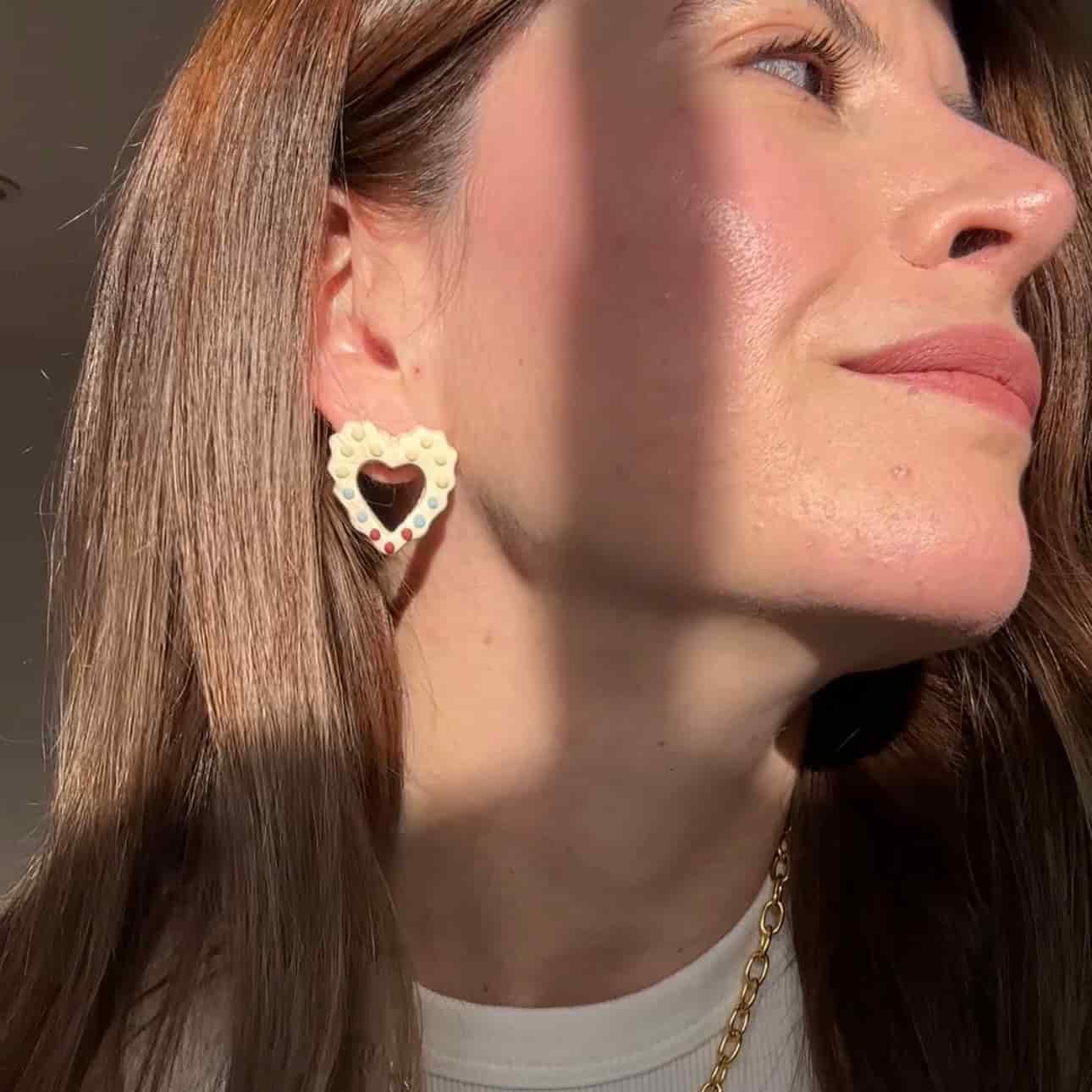 Aretes Latidots tricolor mini - miniatura 2