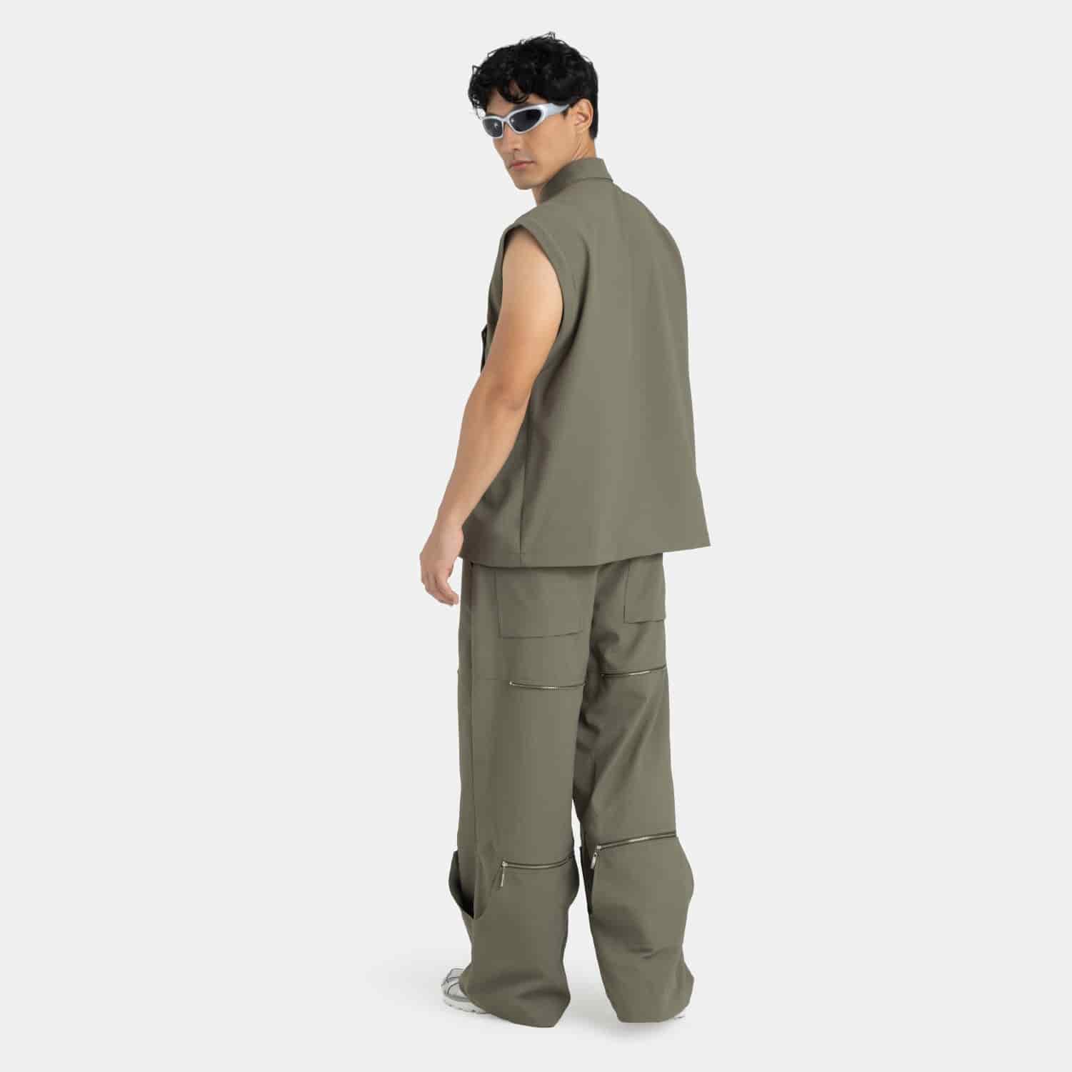 Convertible Utility Jacket Military Green - miniatura 17