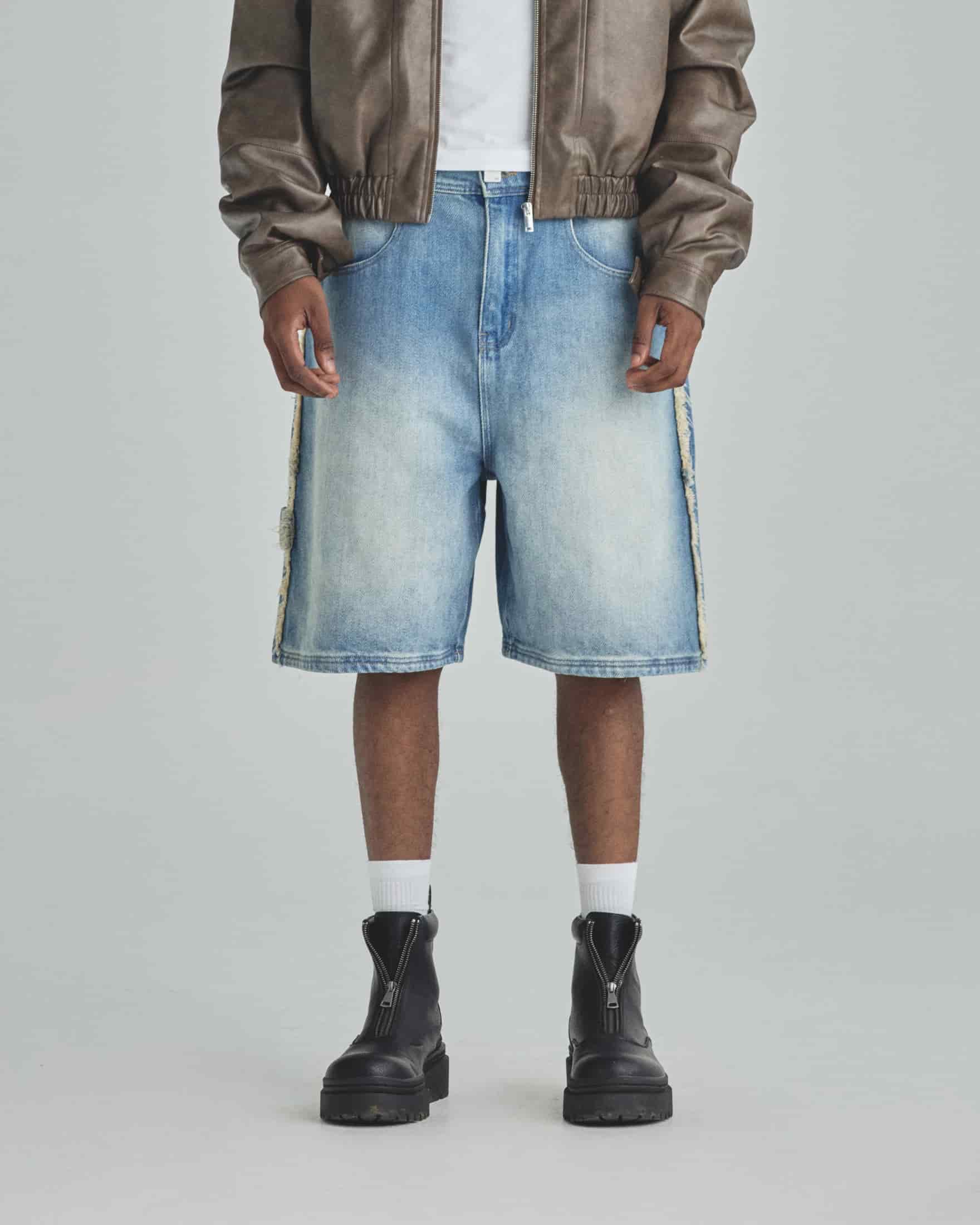Spring Frayed Jorts Blue - miniatura 2
