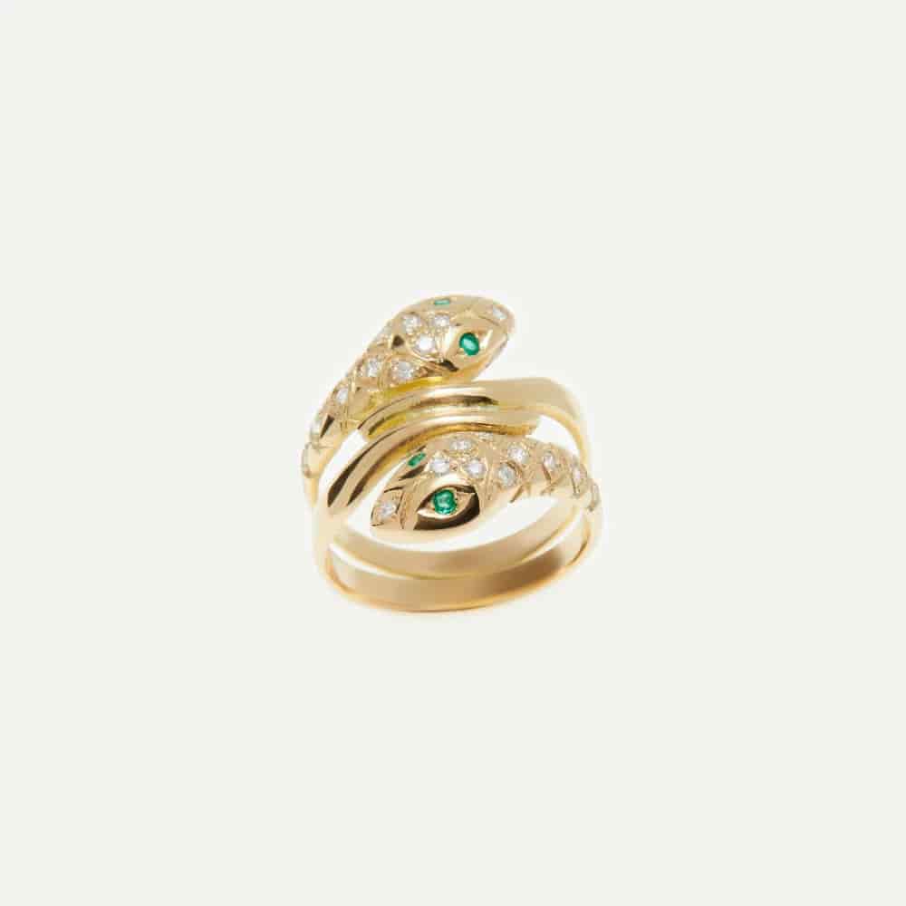 Anillo Doble Snake - miniatura 1