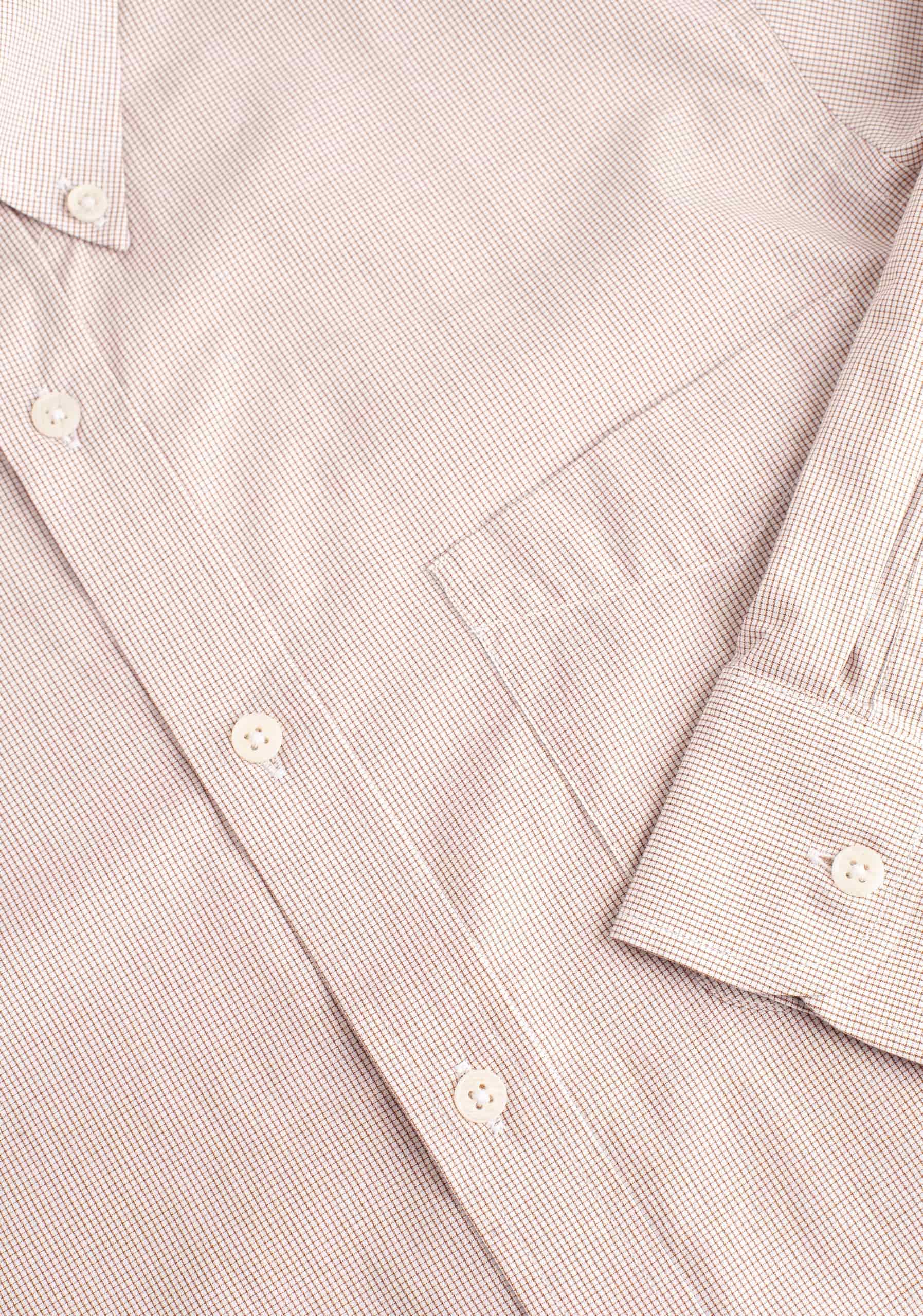 Camisa H CBD Cuadros Peq. Café Claro - miniatura 3