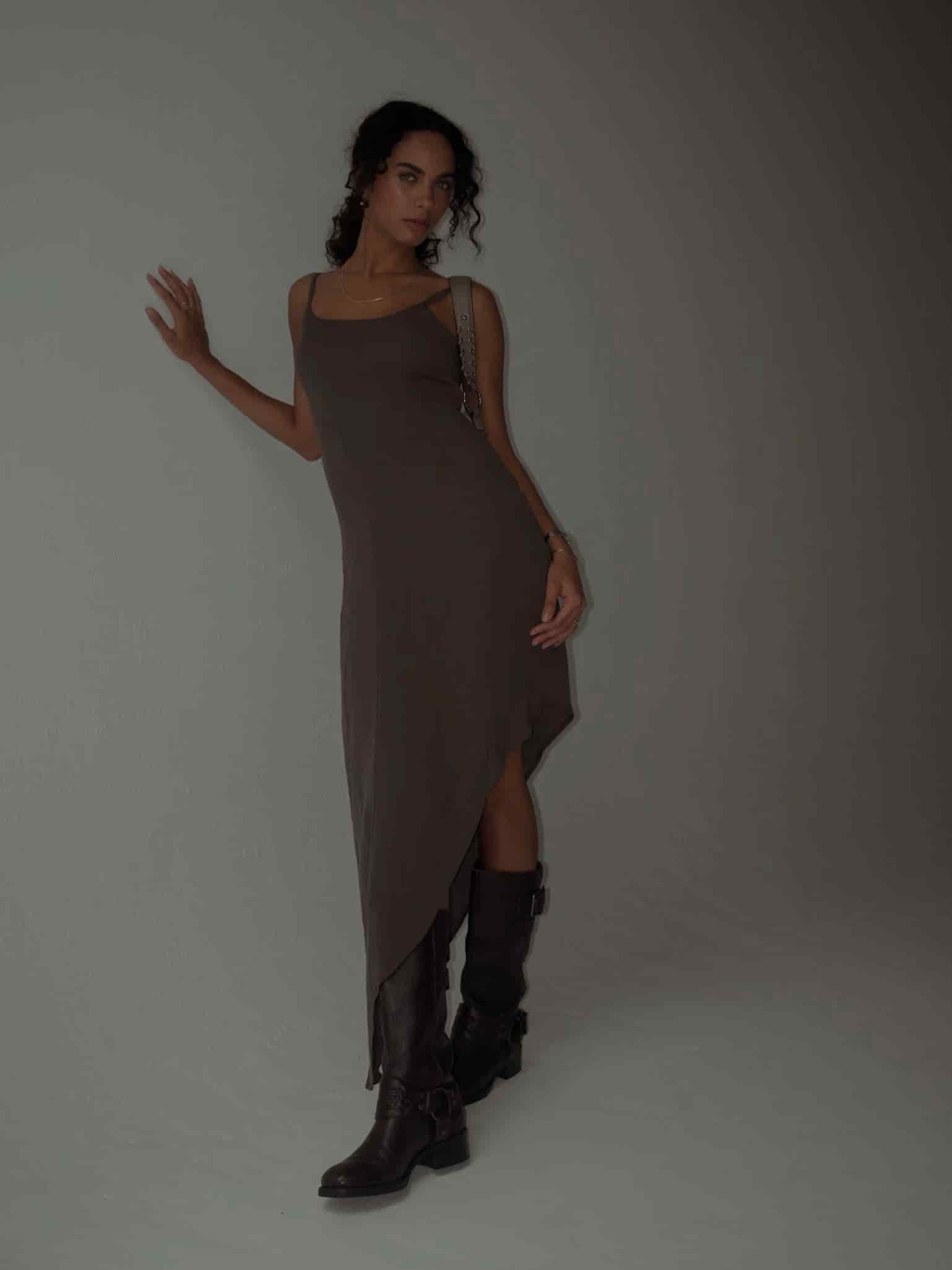 THE MINIMAL DRESS - ESPRESSO - miniatura 3