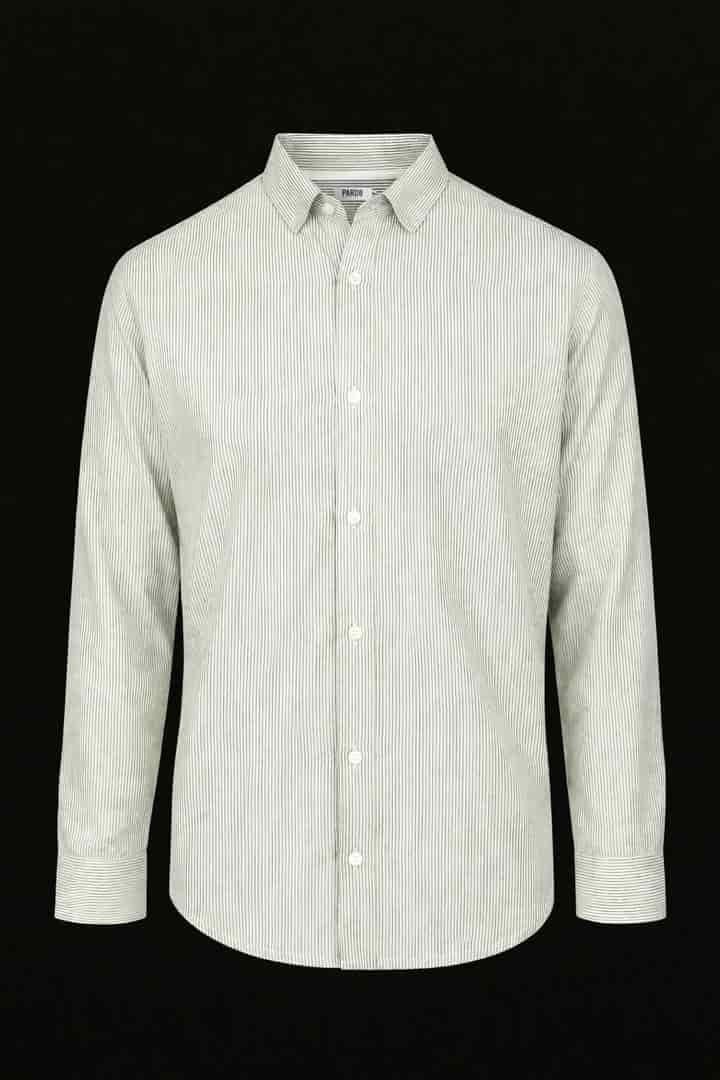 Camisa mini rayas verdes - miniatura 2
