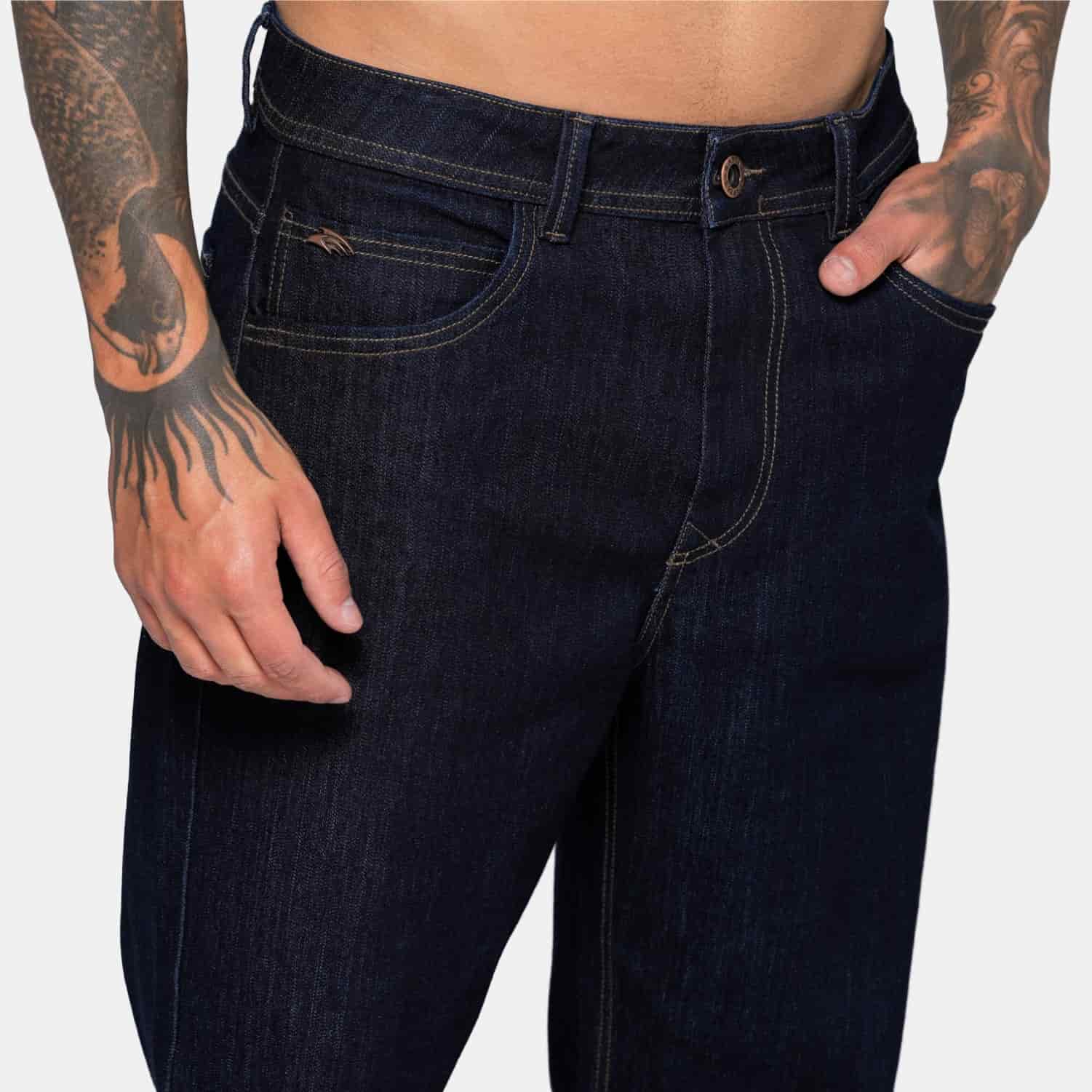 Straight Fit Indigo Signal Dark Blue - miniatura 5