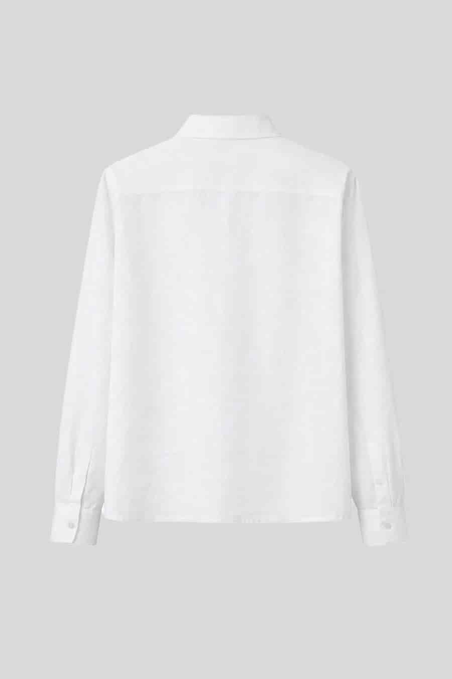 Women's shirt linen assisi white - miniatura 4