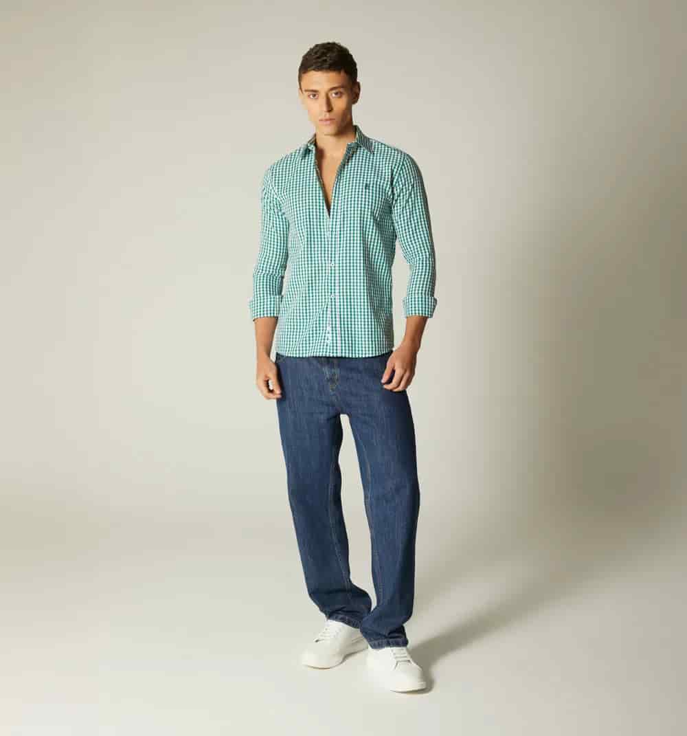 Camisa para hombre de cuadros - miniatura 9