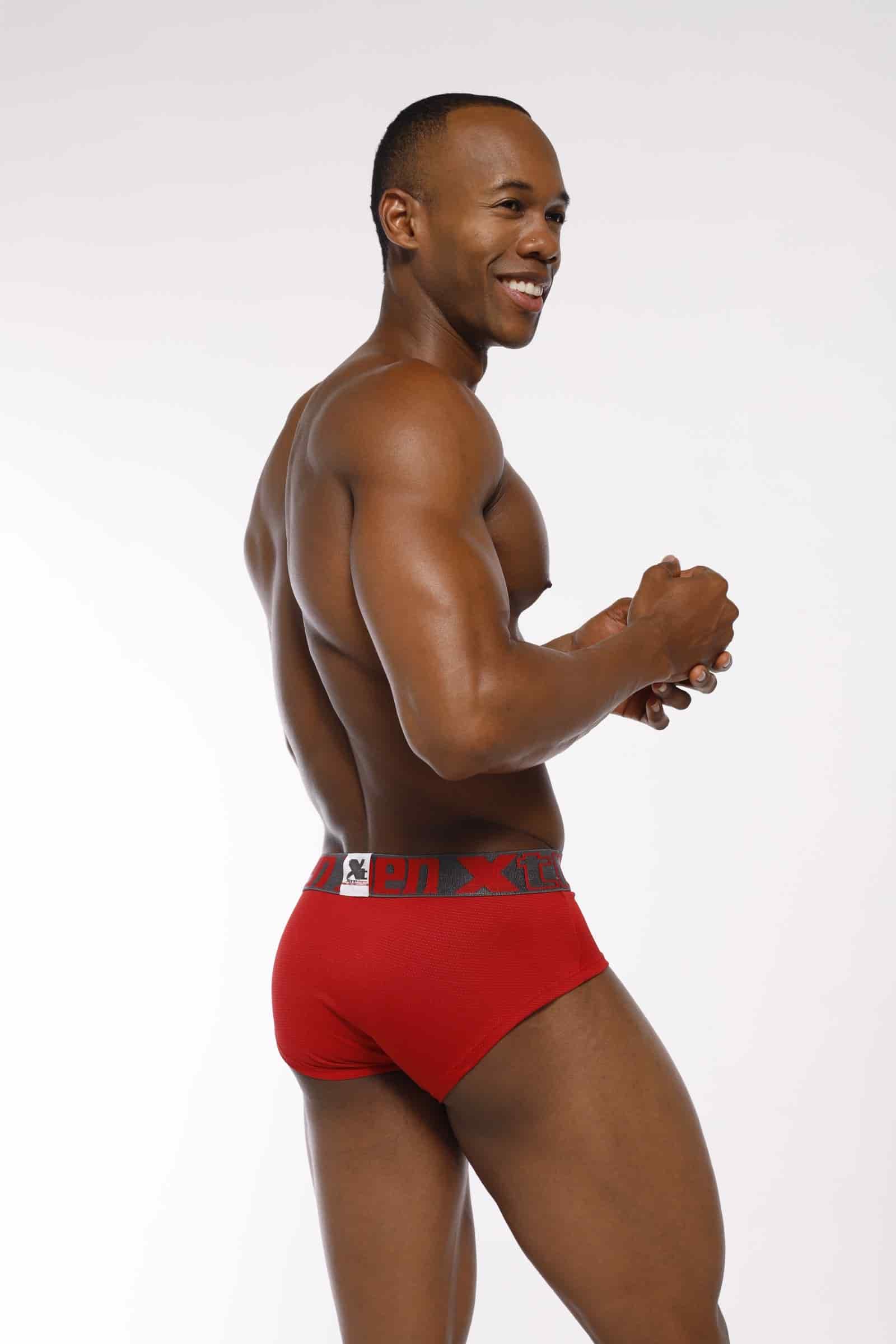 BRIEF MICROFIBRA MINIPRINT ROJO - miniatura 2